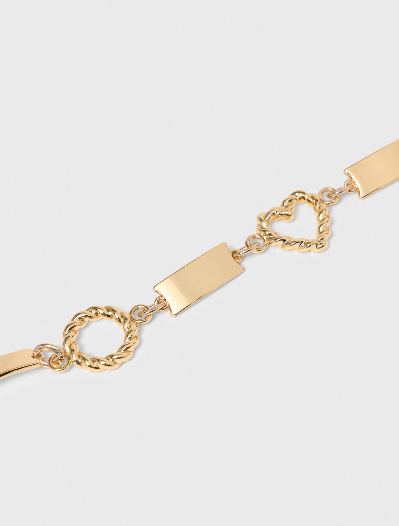 Twisted gold chain belt - Gold
