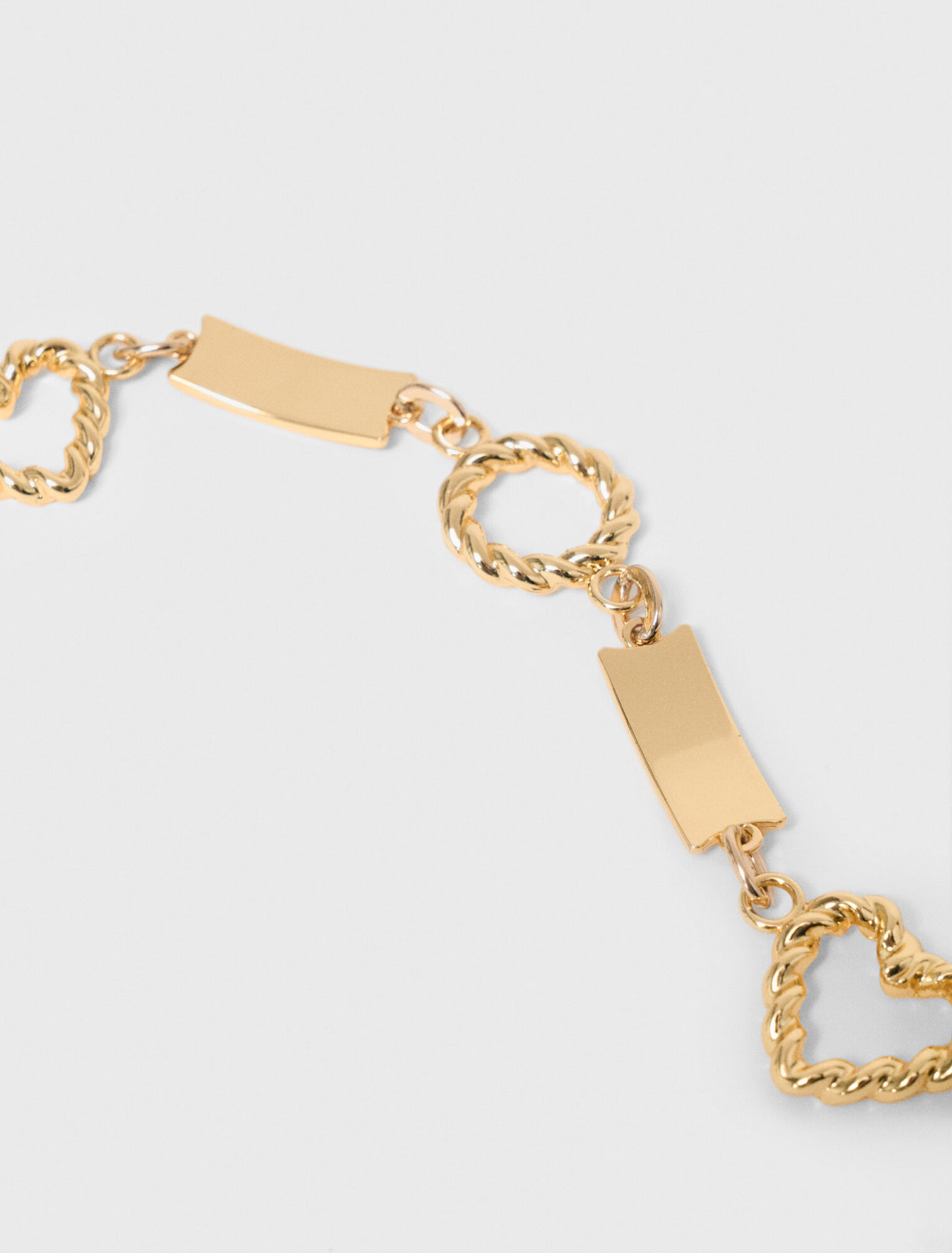 Twisted gold chain belt - Gold