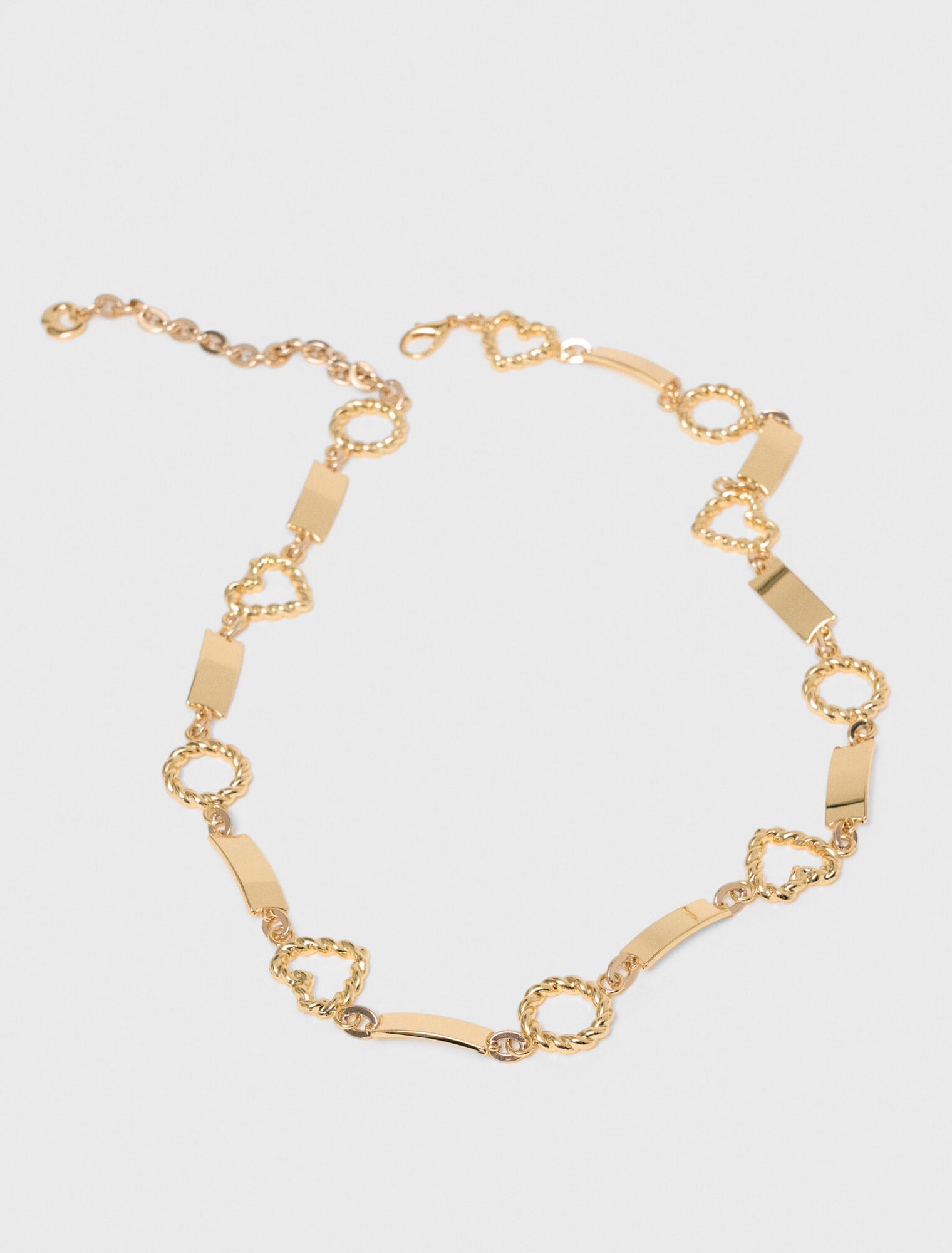 Twisted gold chain belt - Gold