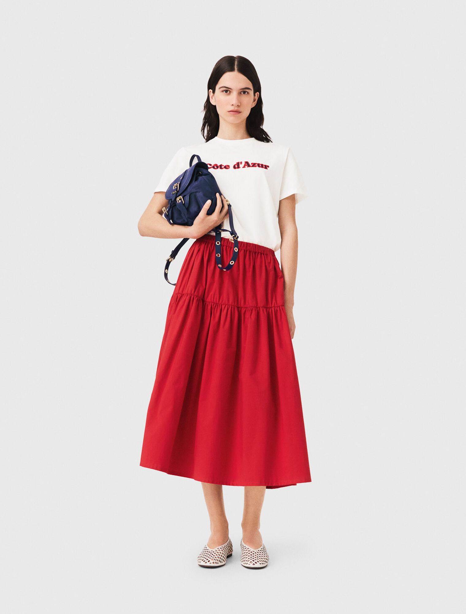 T-shirt with embroidery - White