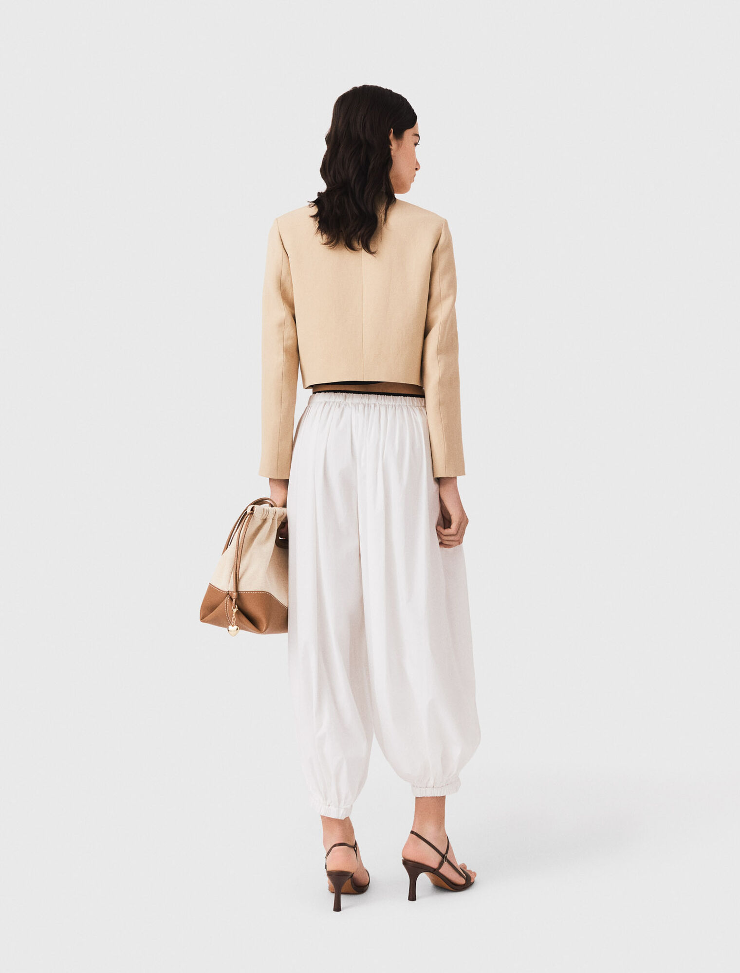 Sourel cotton trousers - White
