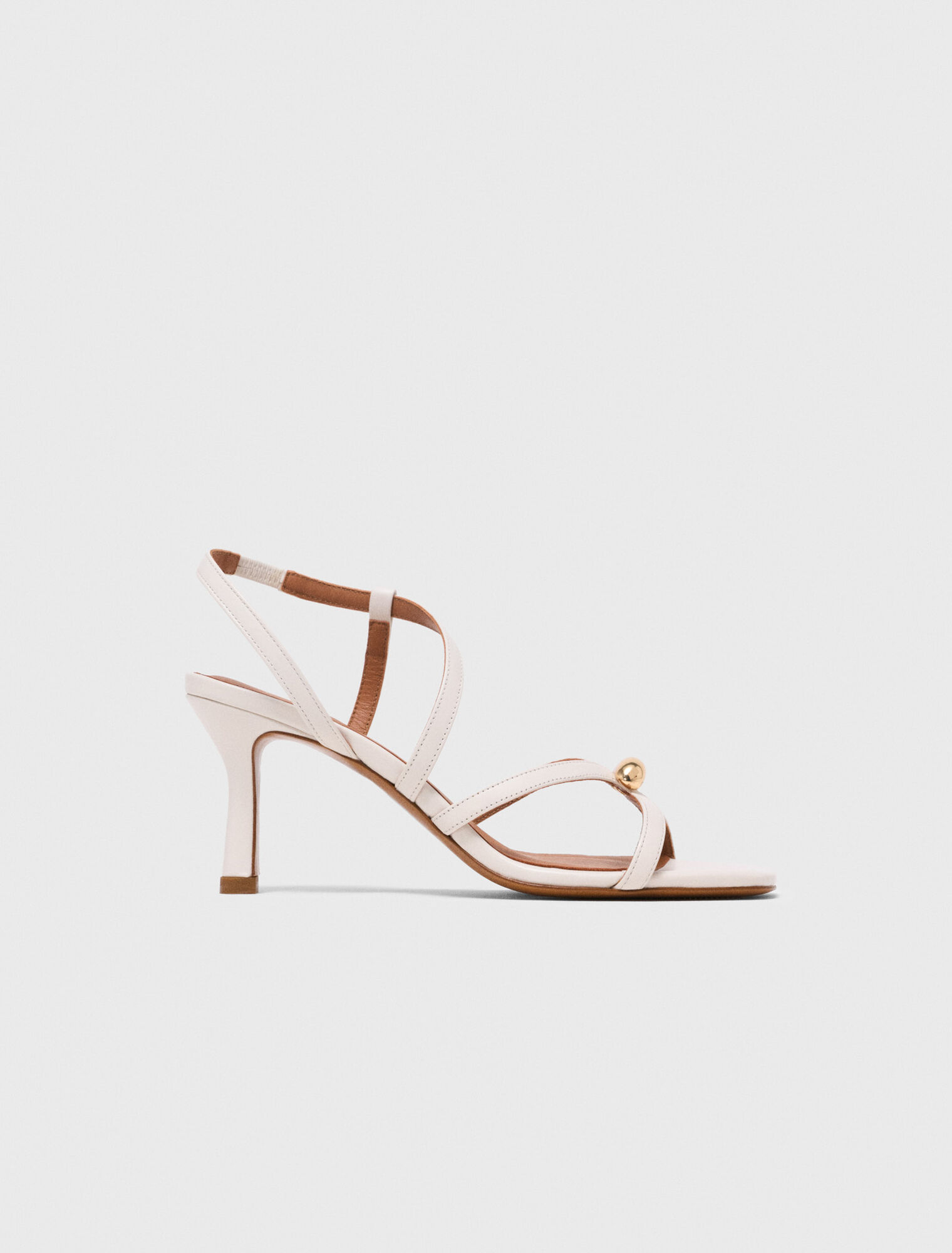 Multi-strap leather sandals - Ecru