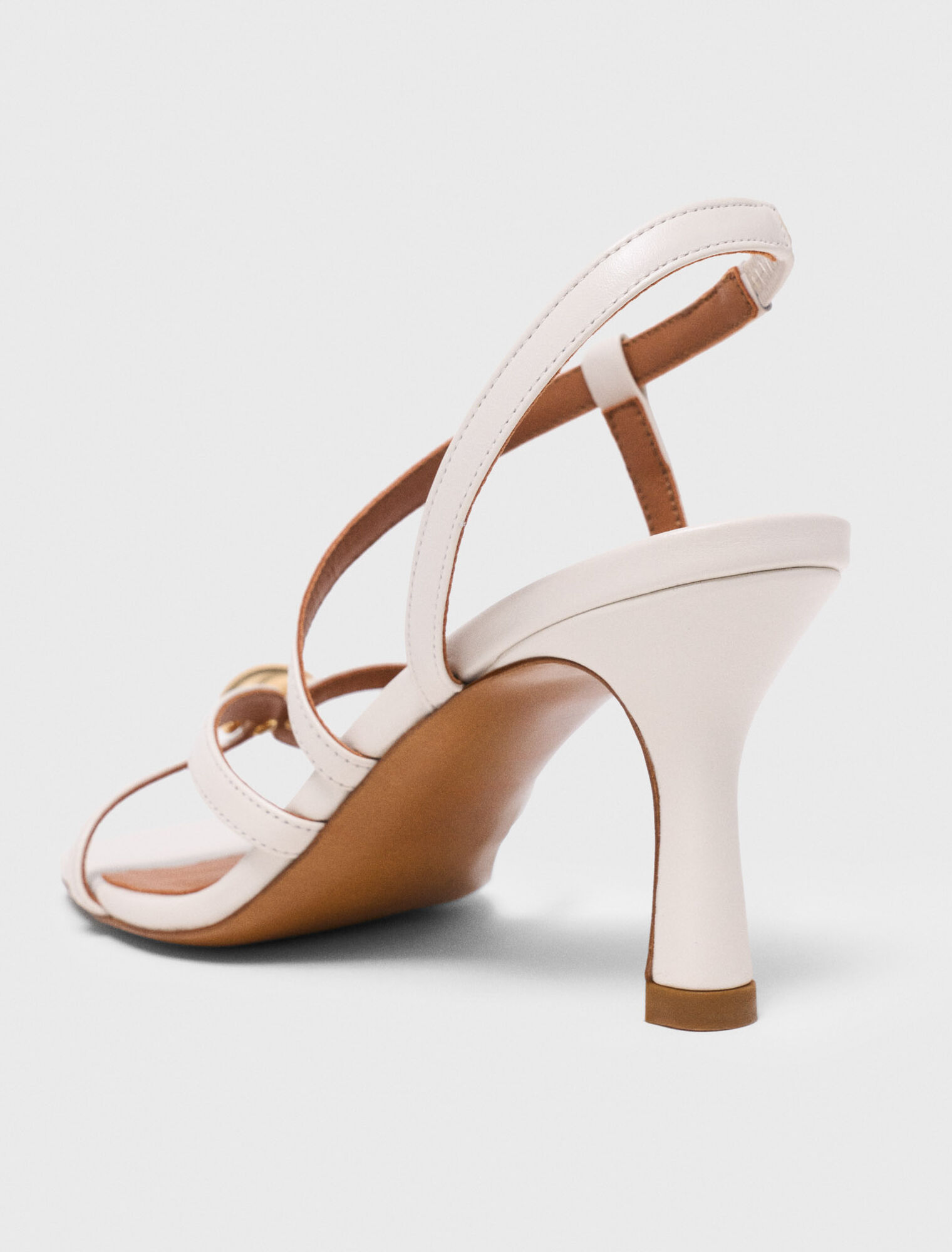 Multi-strap leather sandals - Ecru