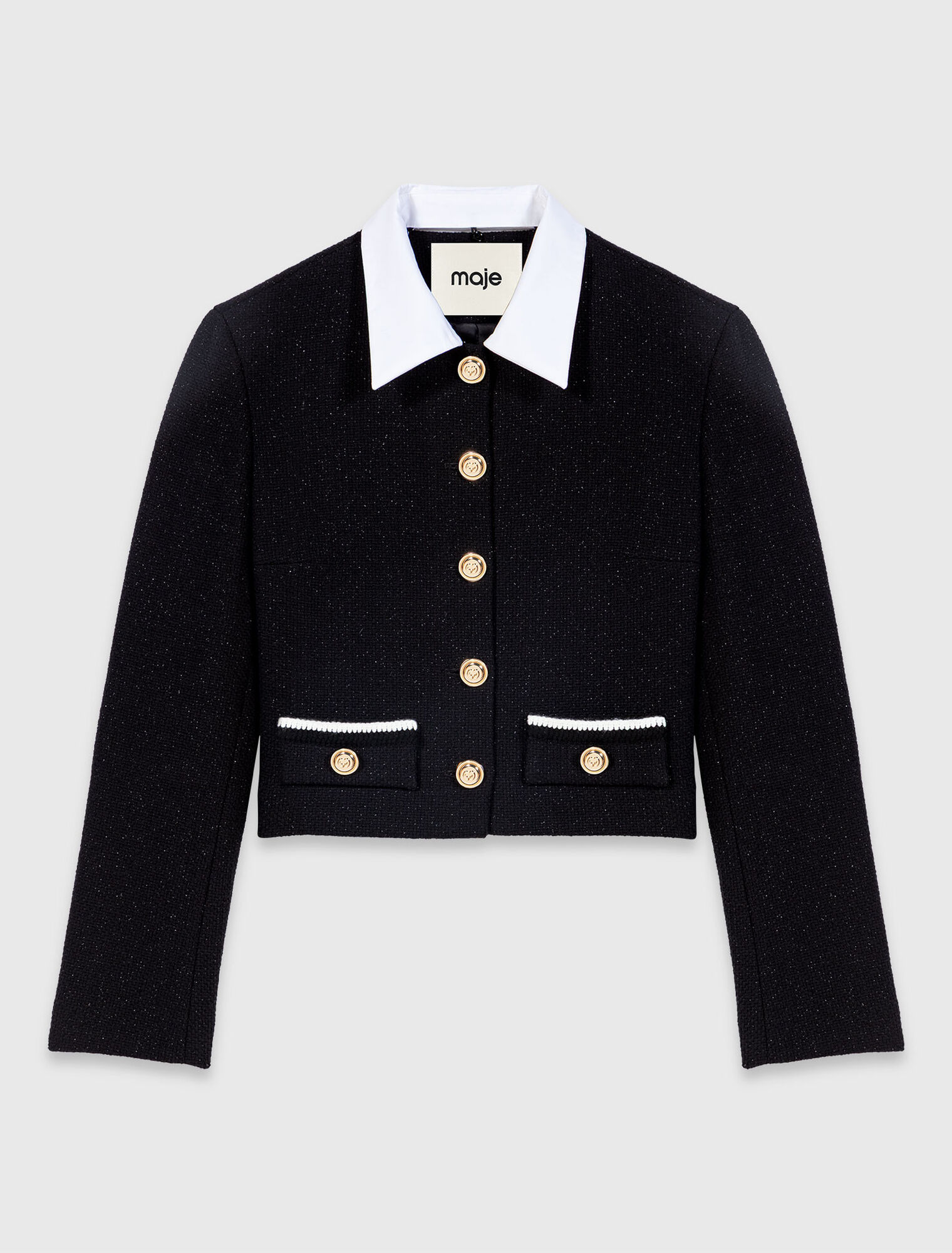 Short tweed jacket - Black