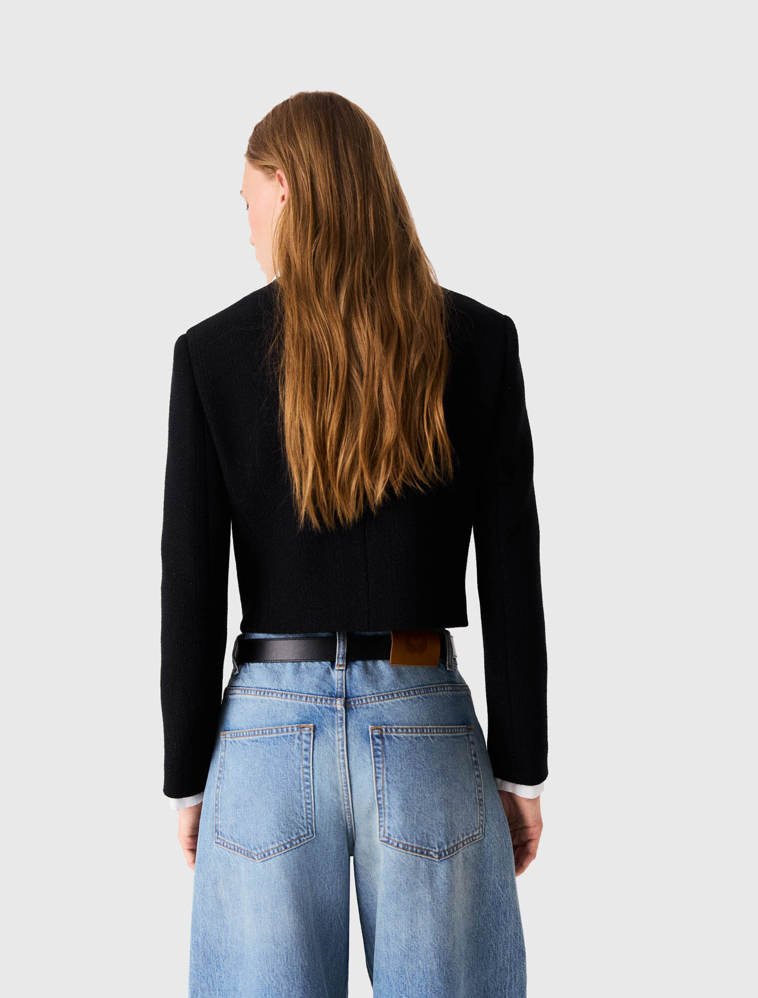 Short tweed jacket - Black