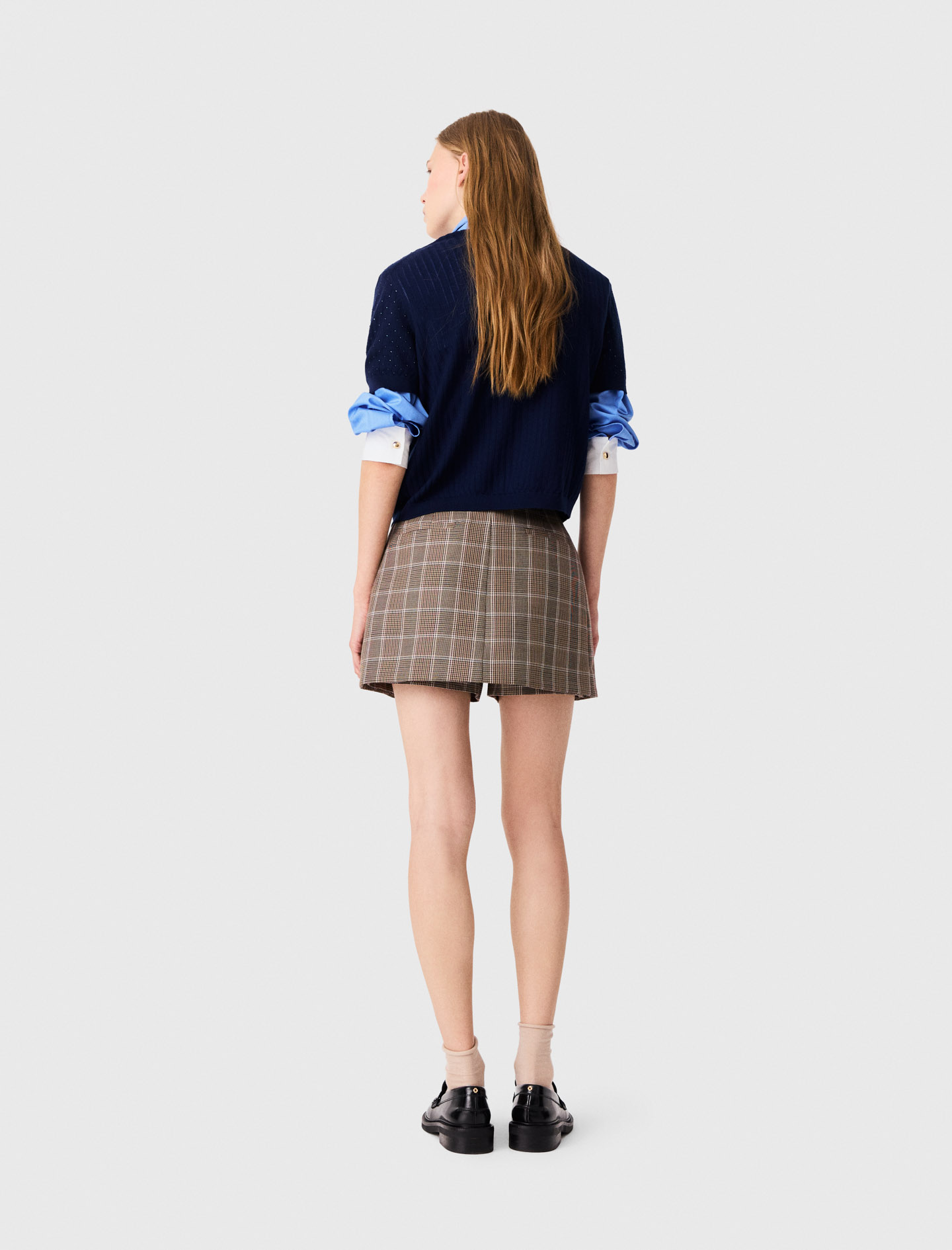 Tonal rhinestone jumper - Navy