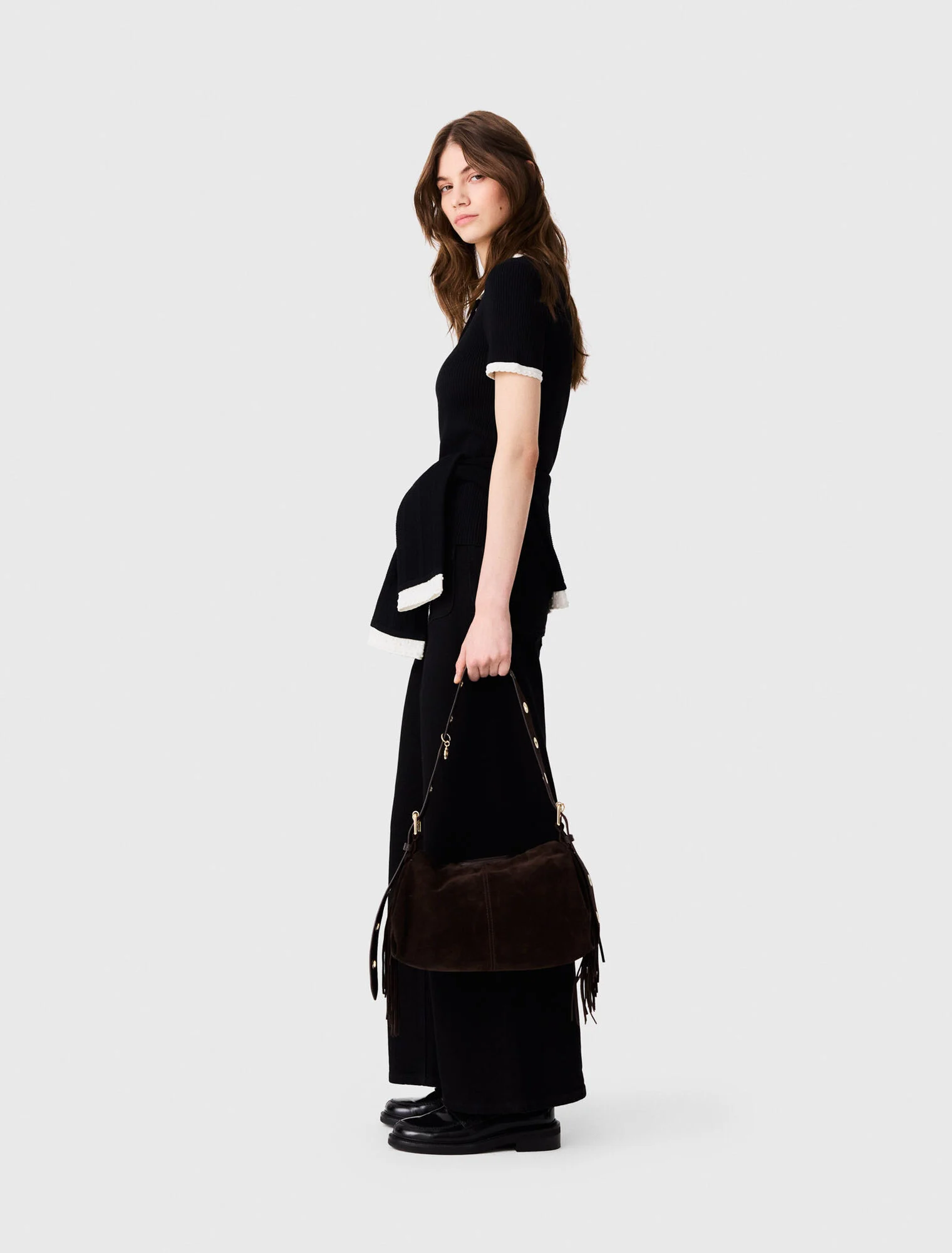 Short-sleeved polo shirt - Black