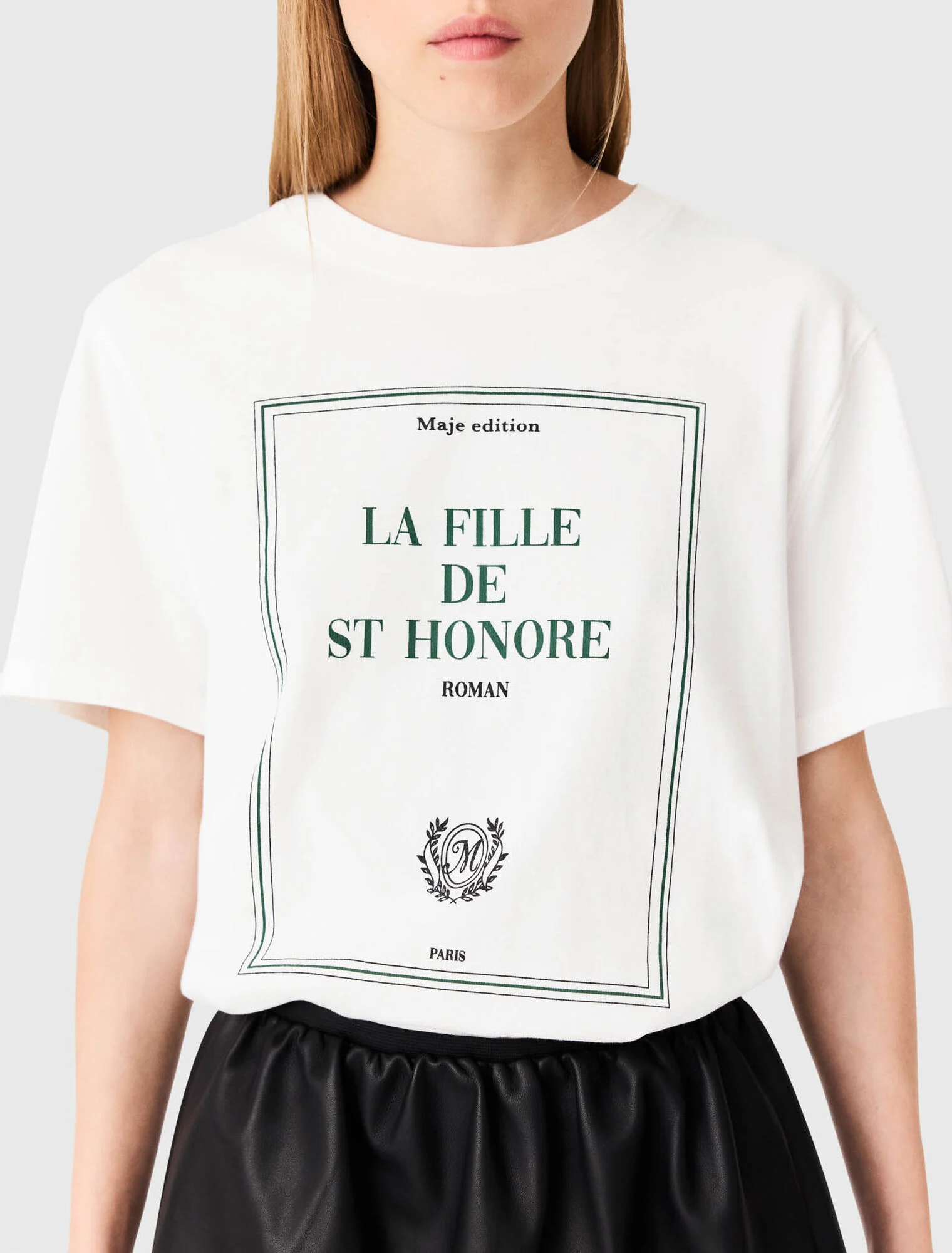 Oversized T-shirt with print - White