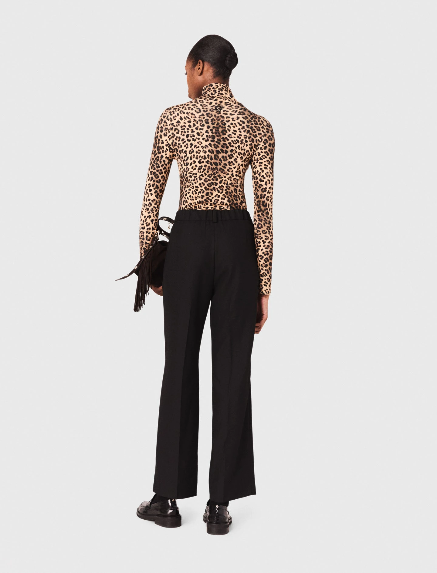 Straight leg suit trousers - Black