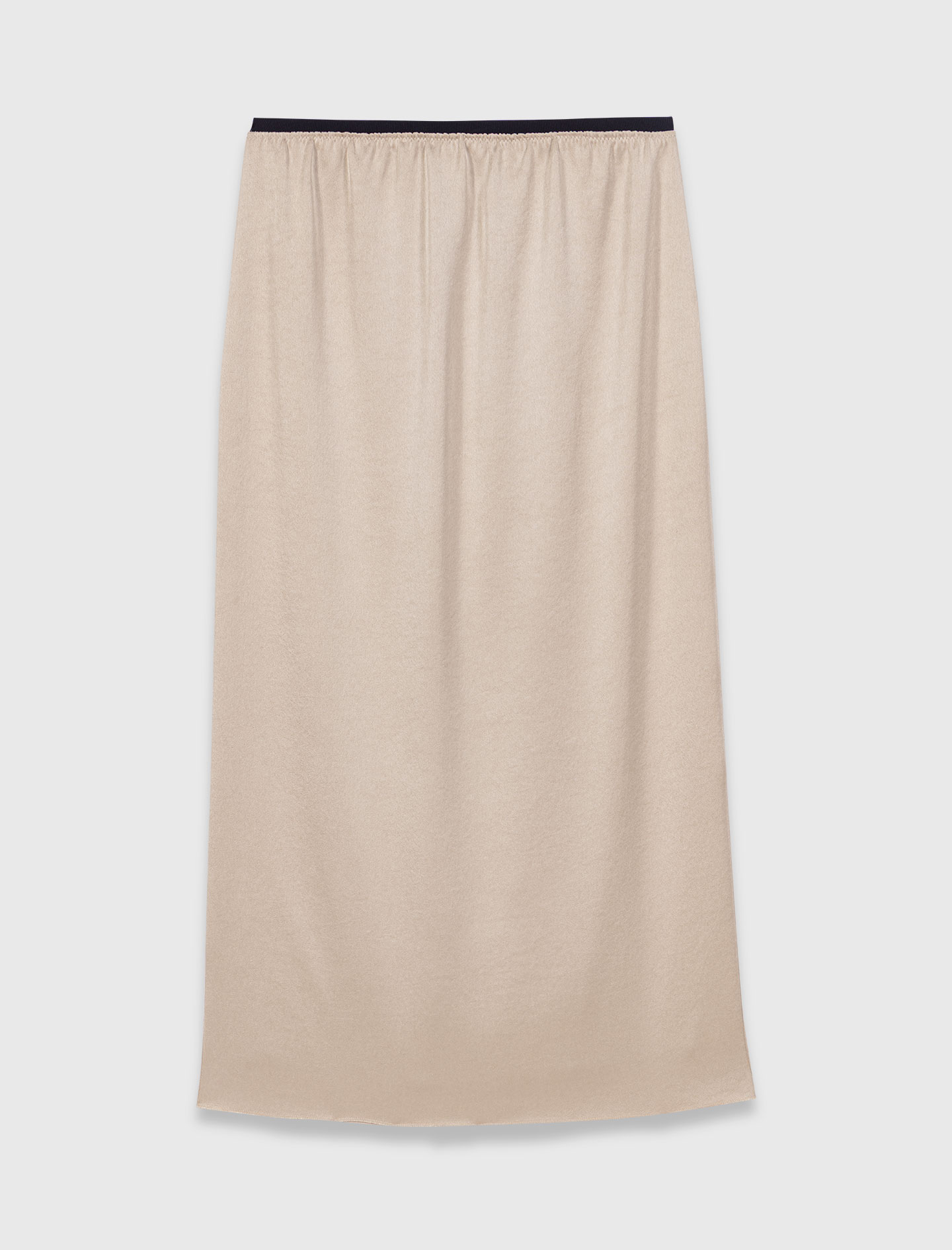 Satin pencil skirt - Beige