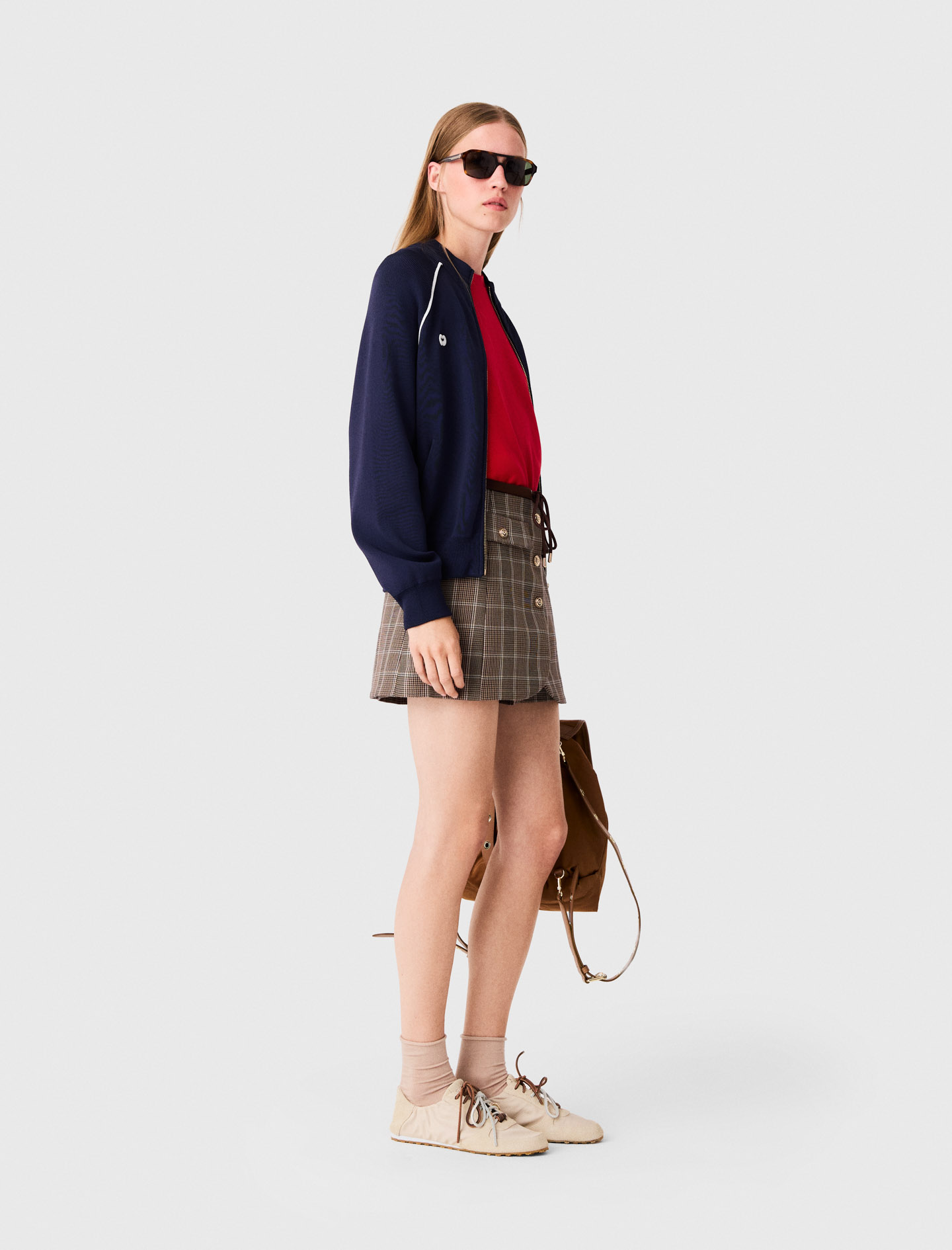 Zipped cardigan - Navy