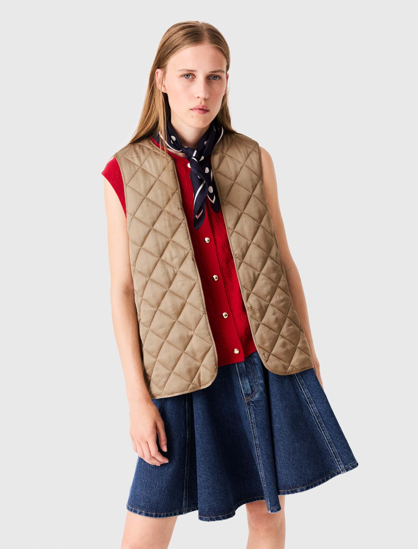 Coat with removable lining - Beige