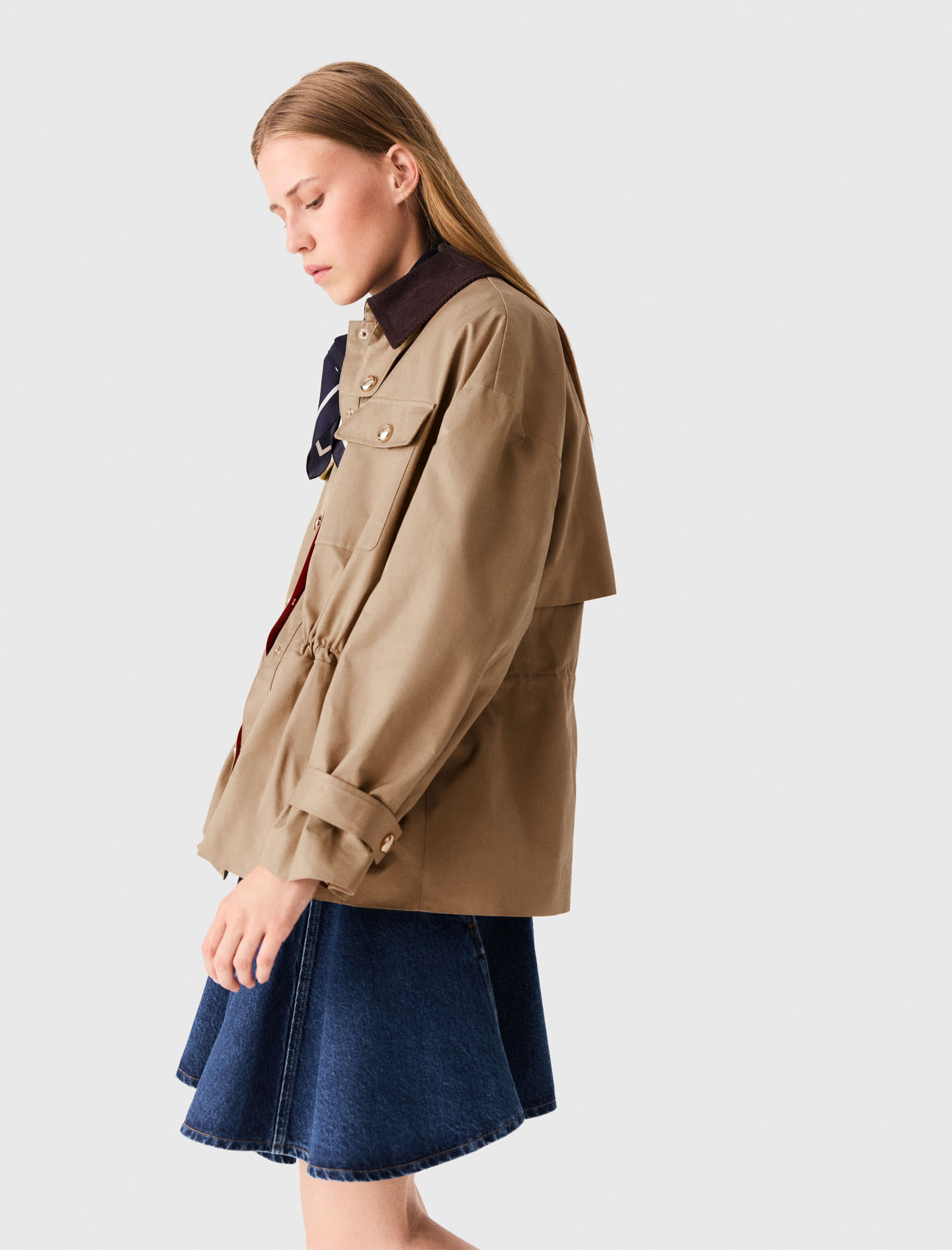 Coat with removable lining - Beige