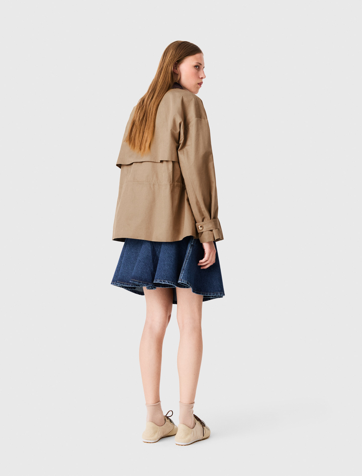 Coat with removable lining - Beige