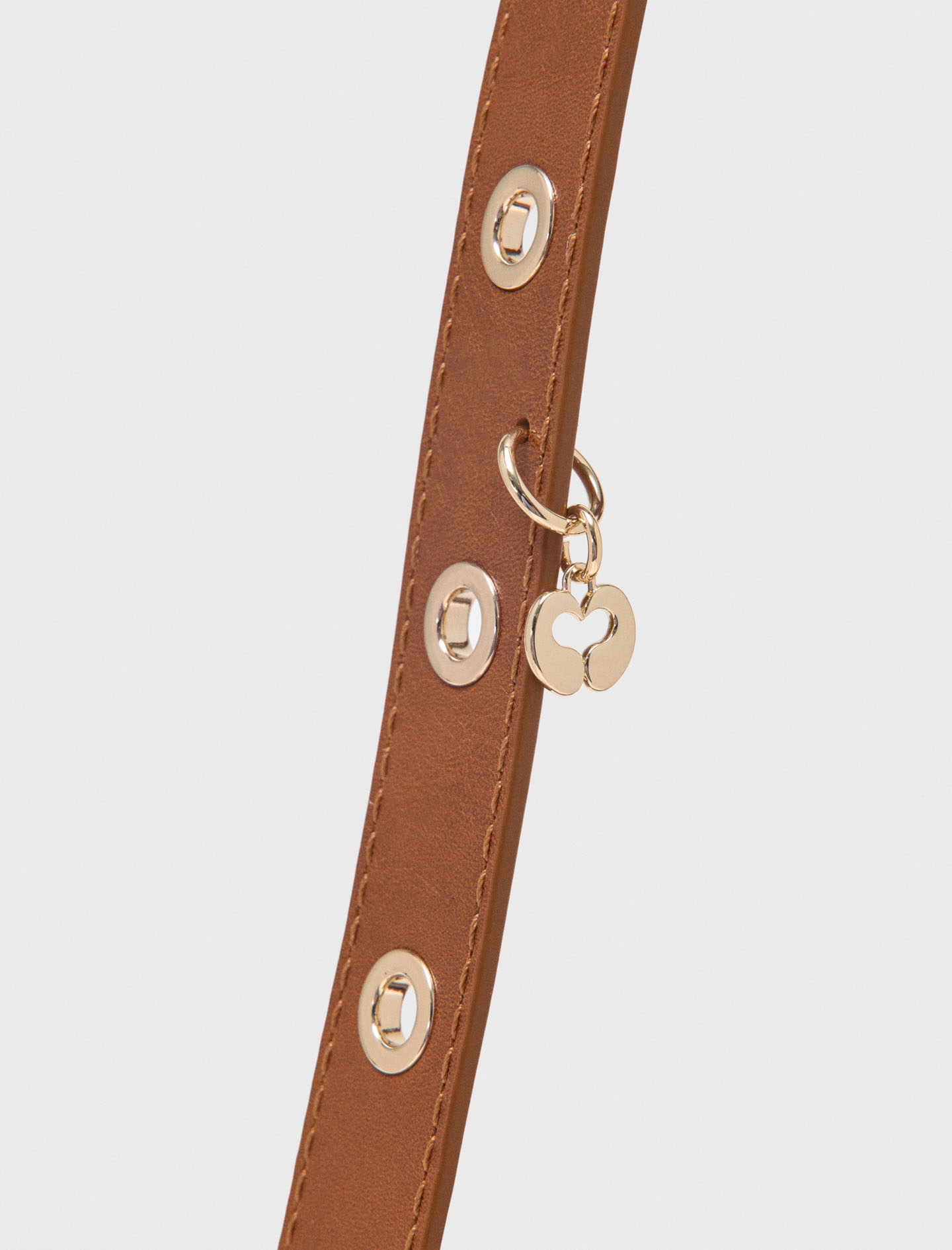 Smooth leather mini Miss M bag - Brown