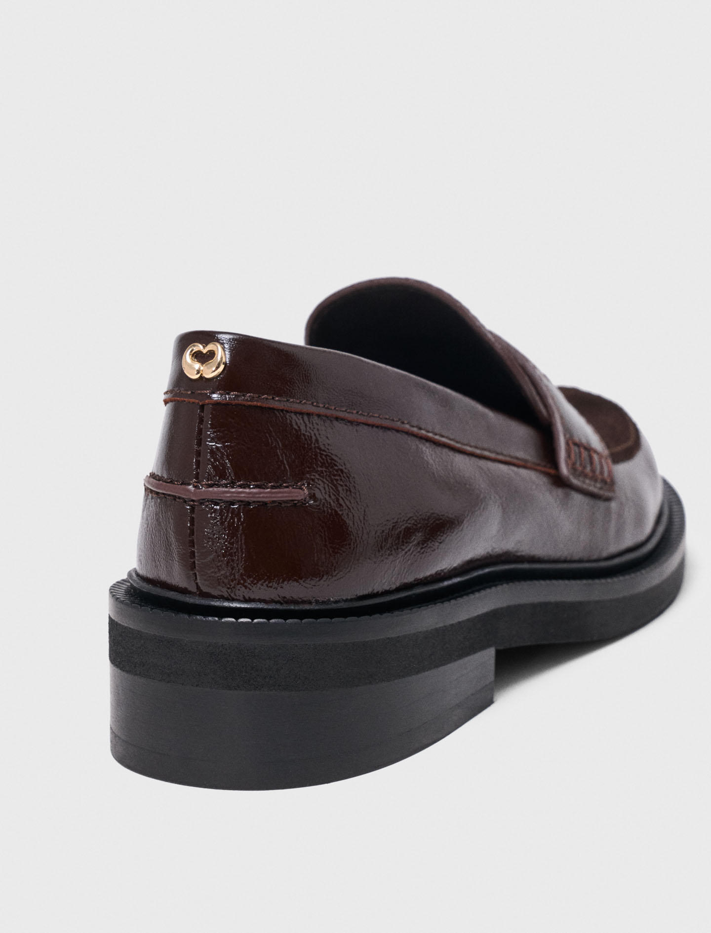 Leather and suede loafers - Brown
