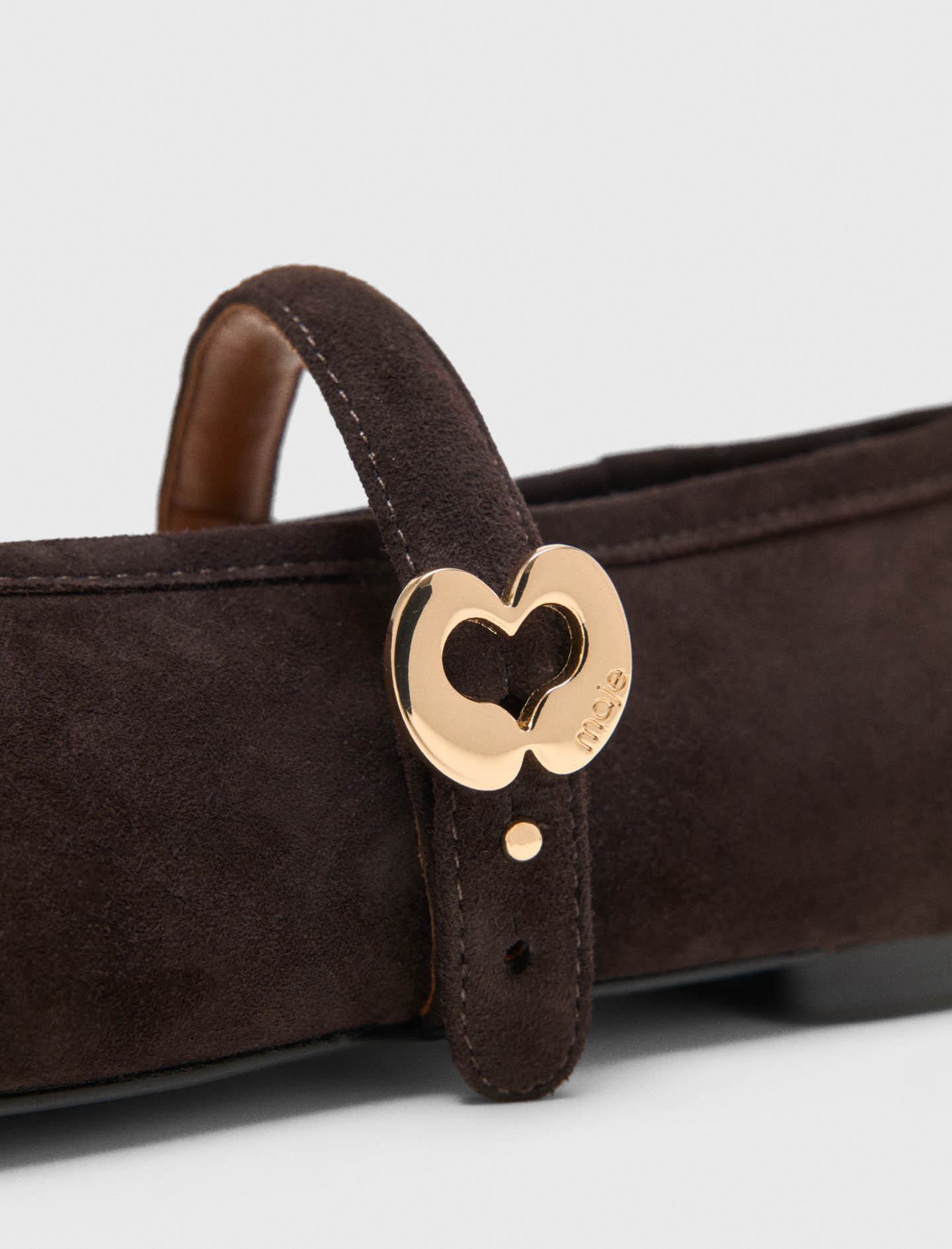 Suede ballet flats - Brown