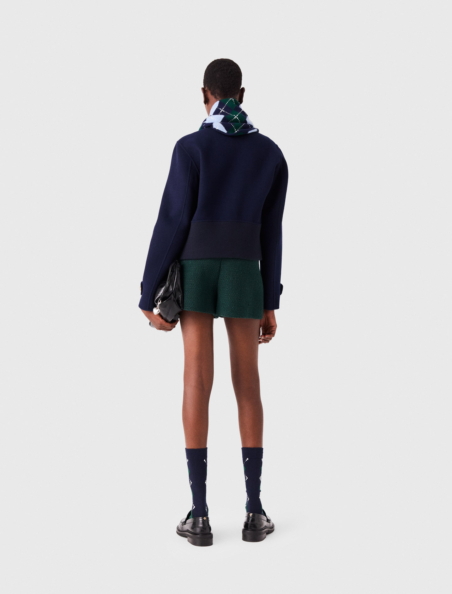 Tweed shorts - Green