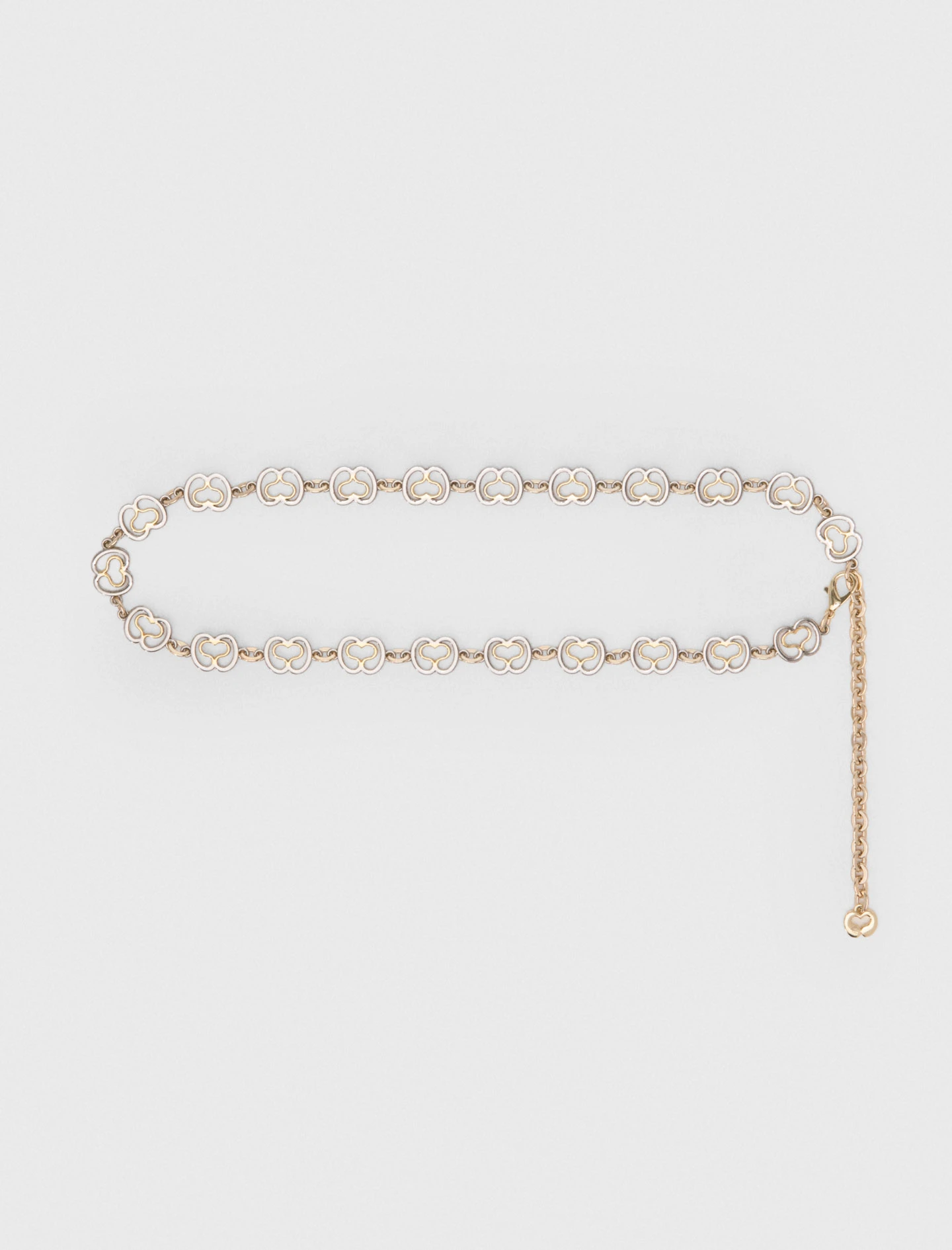 Chain belt with gold links - Gold