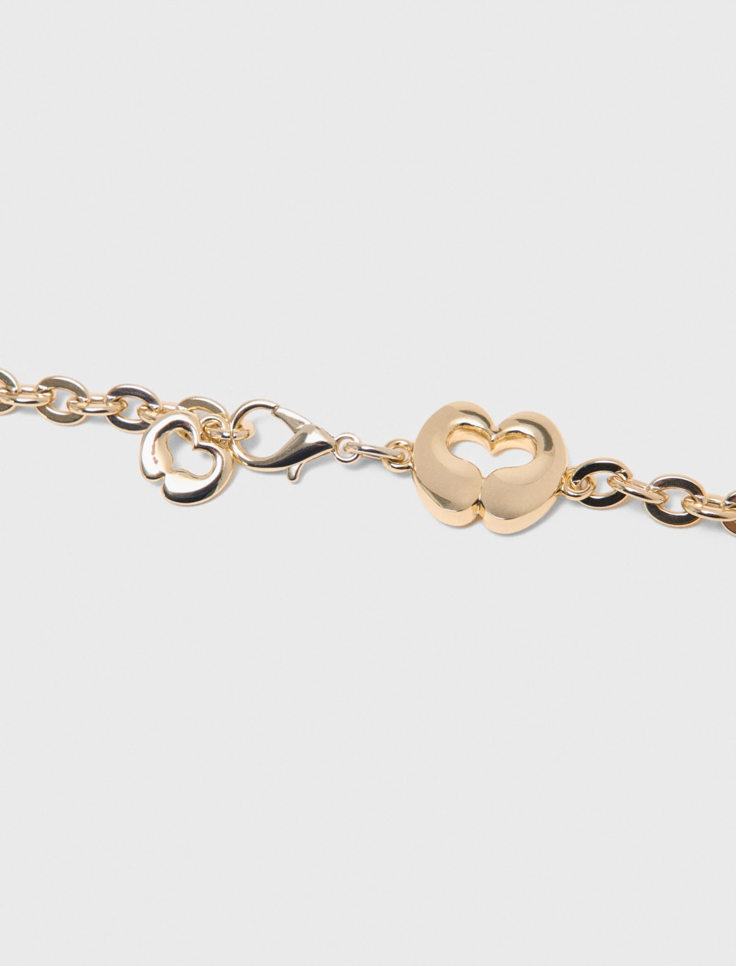Chain belt with logo details - Gold