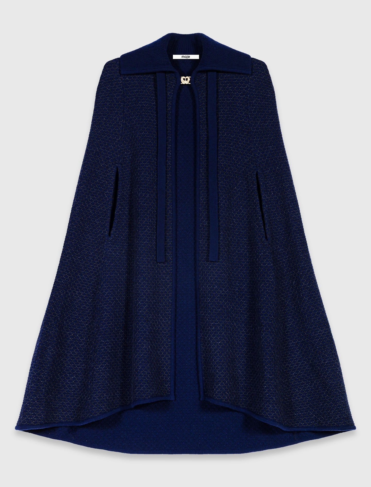 Longline cape cardigan - Navy