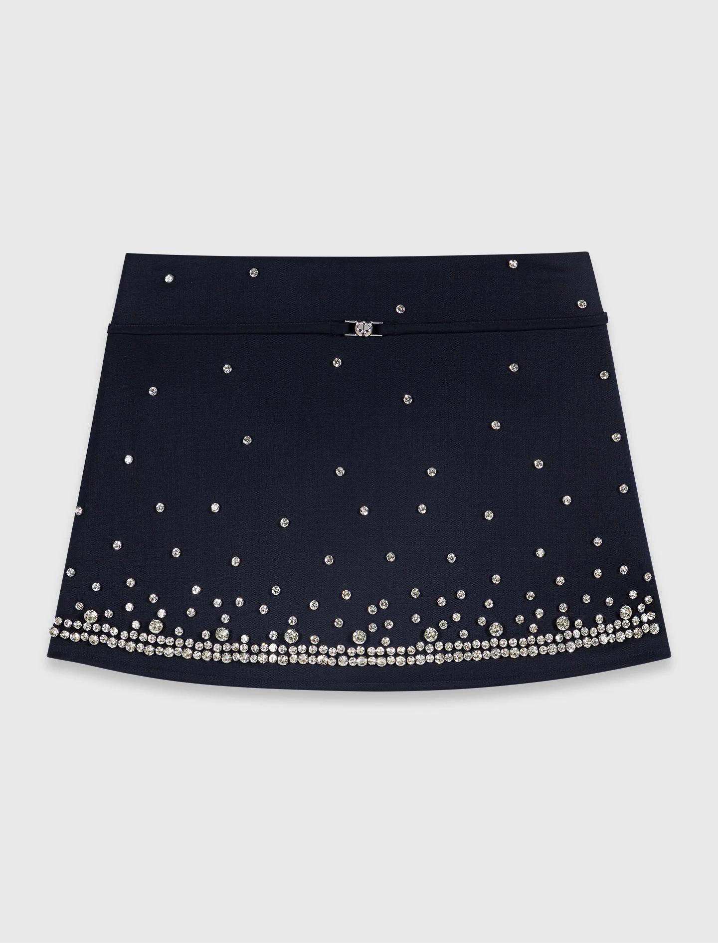 Rhinestone layered skort - Navy