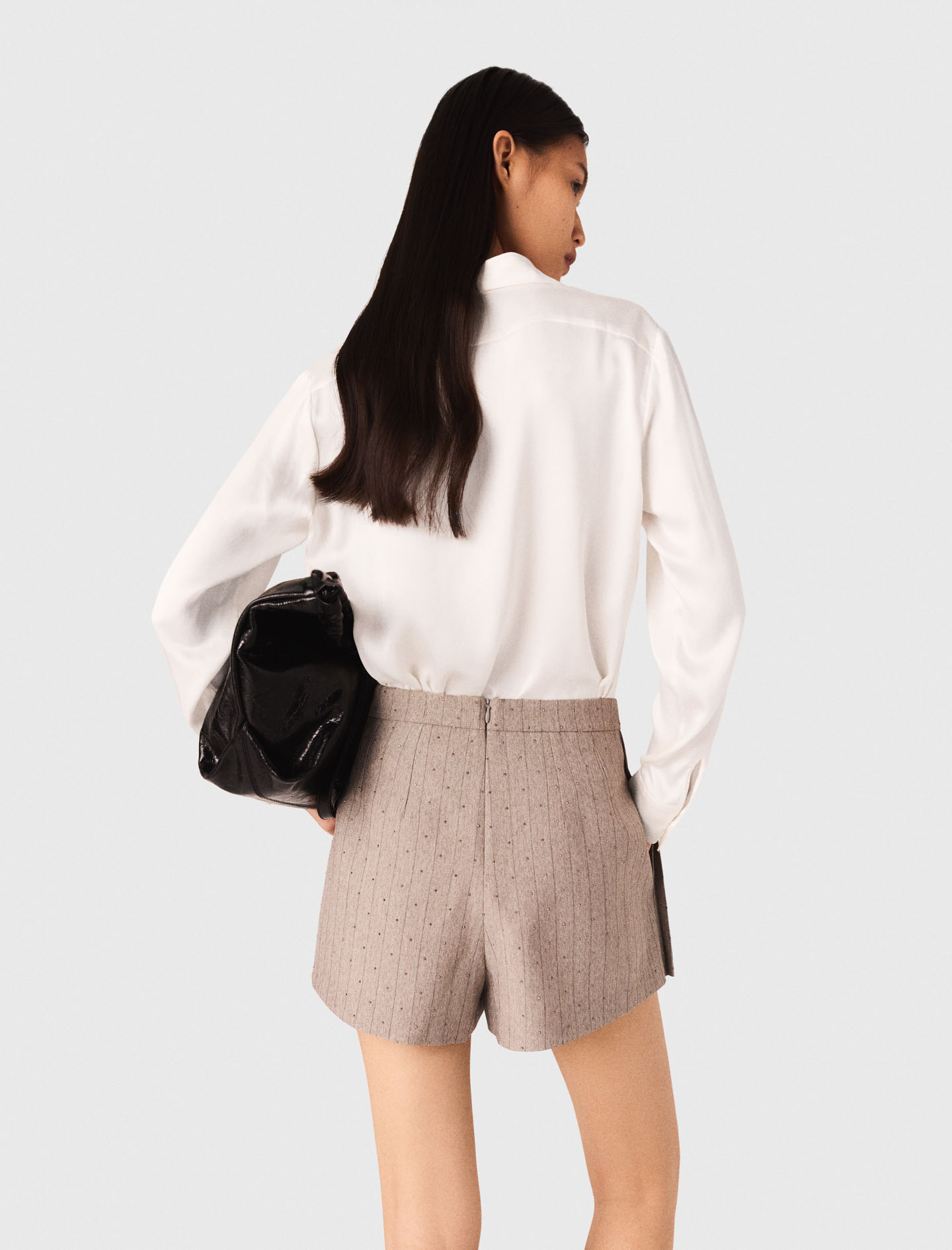 White silk shirt - White