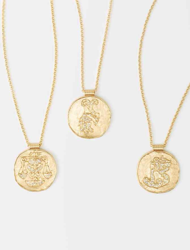 Lion zodiac medal 