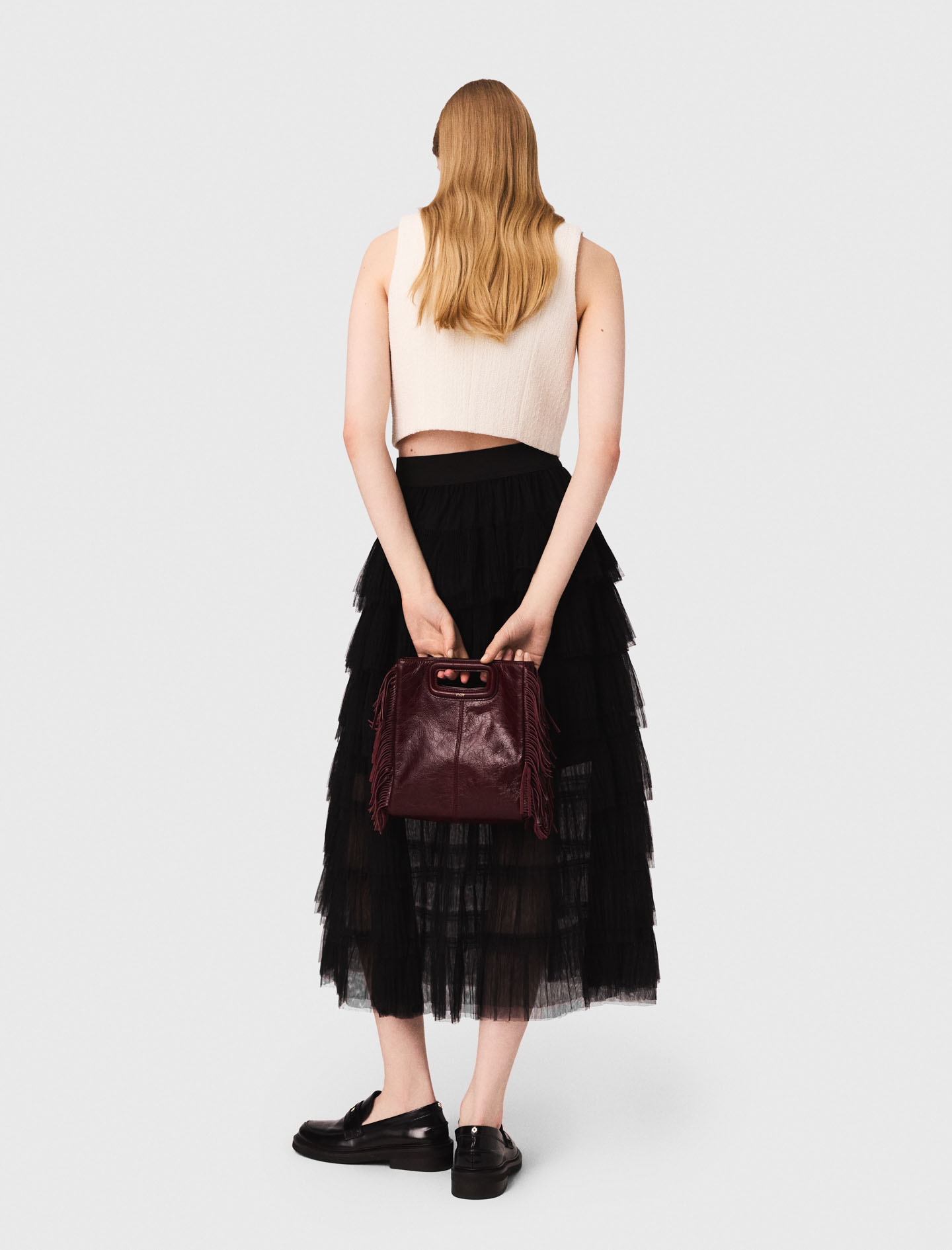 Tulle Midi Skirt -Black Tulle Midi Skirt -Black