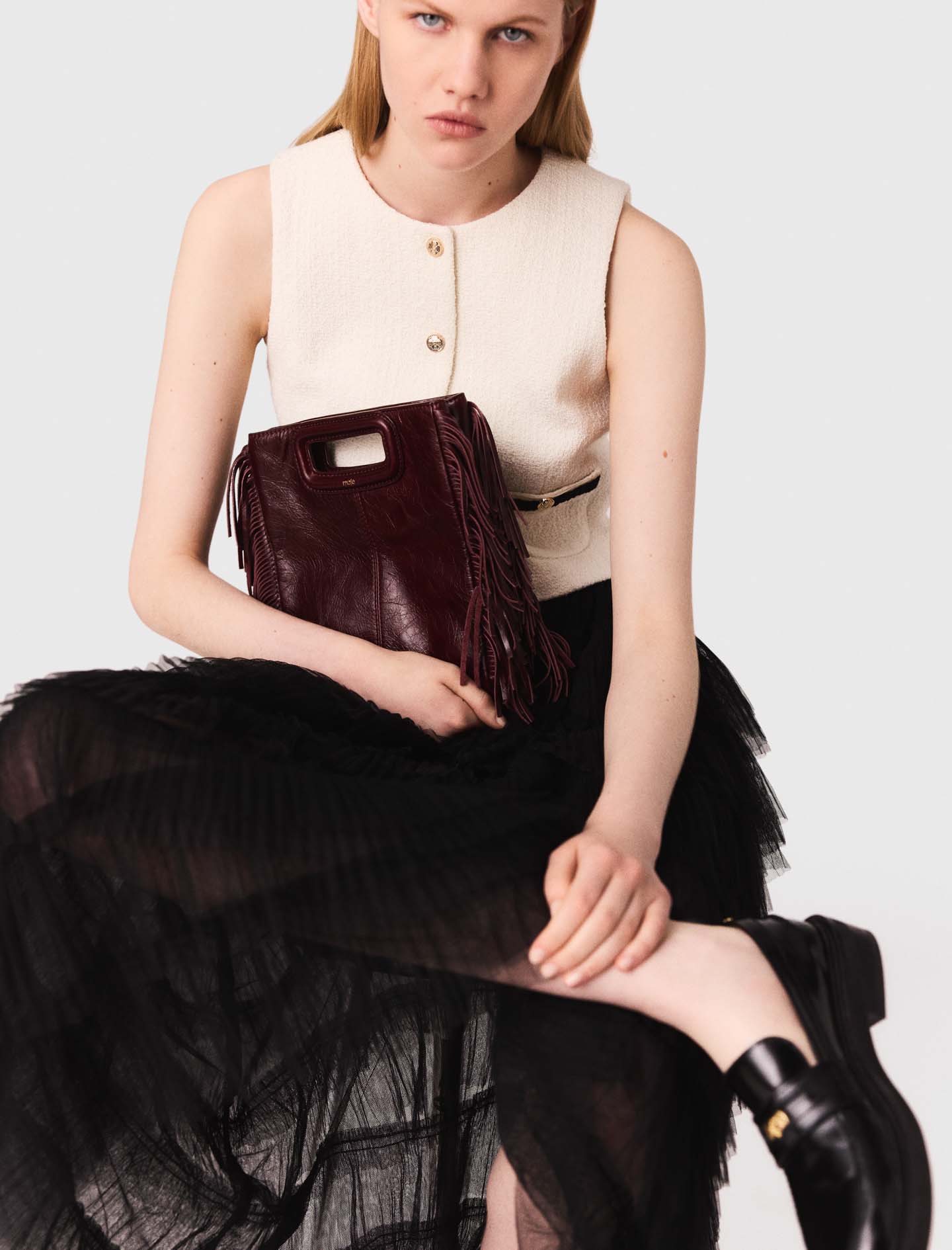 Tulle Midi Skirt -Black Tulle Midi Skirt -Black