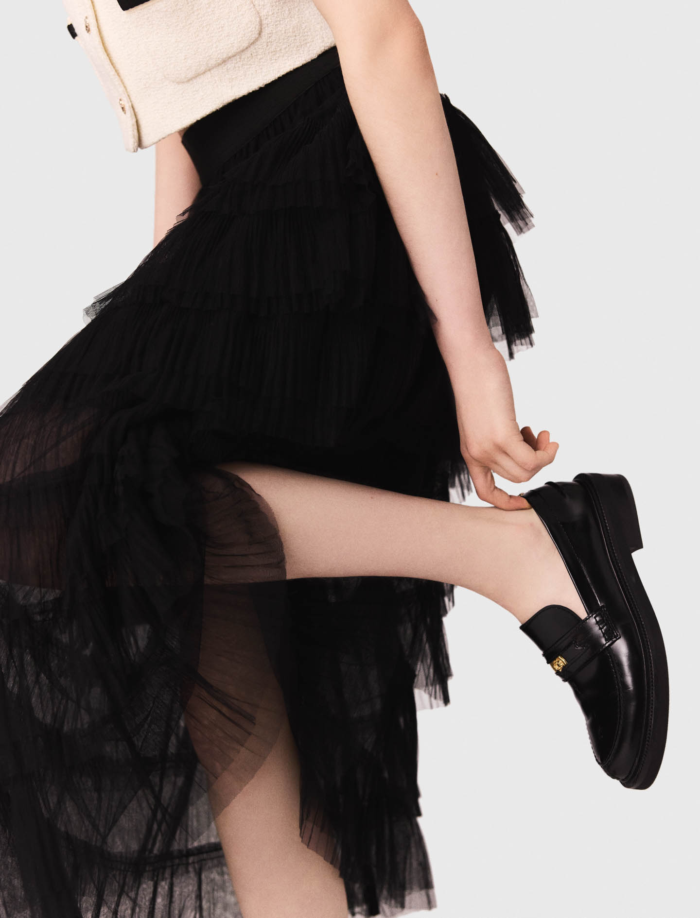 Tulle Midi Skirt -Black Tulle Midi Skirt -Black