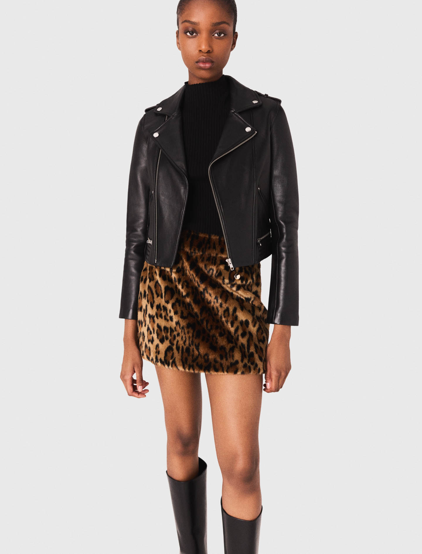Basaltm Leather Jacket - Black