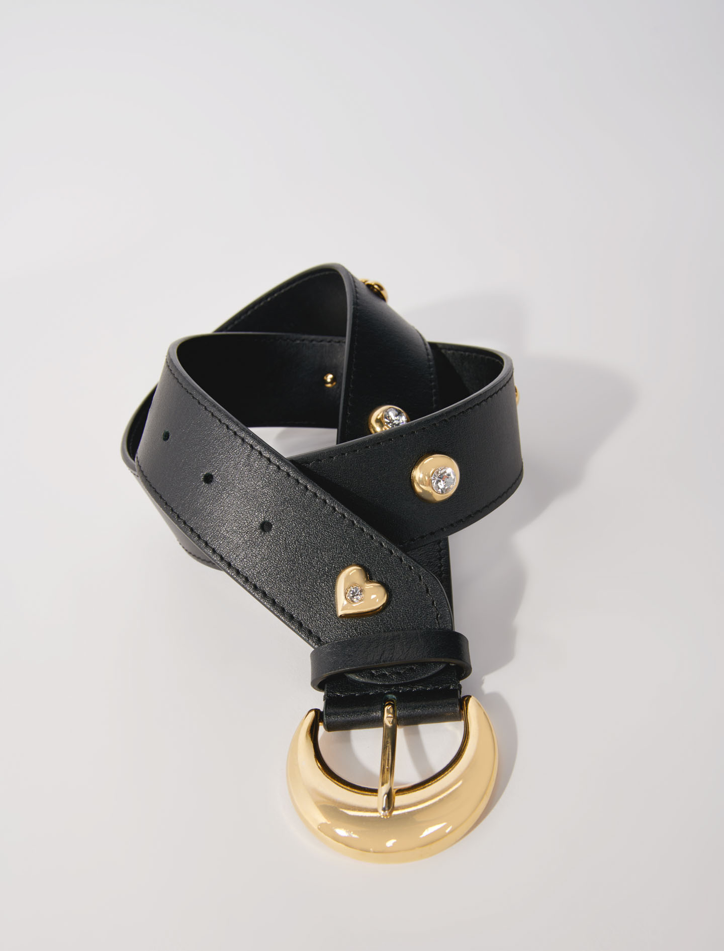 Rhinestone Belt - Black