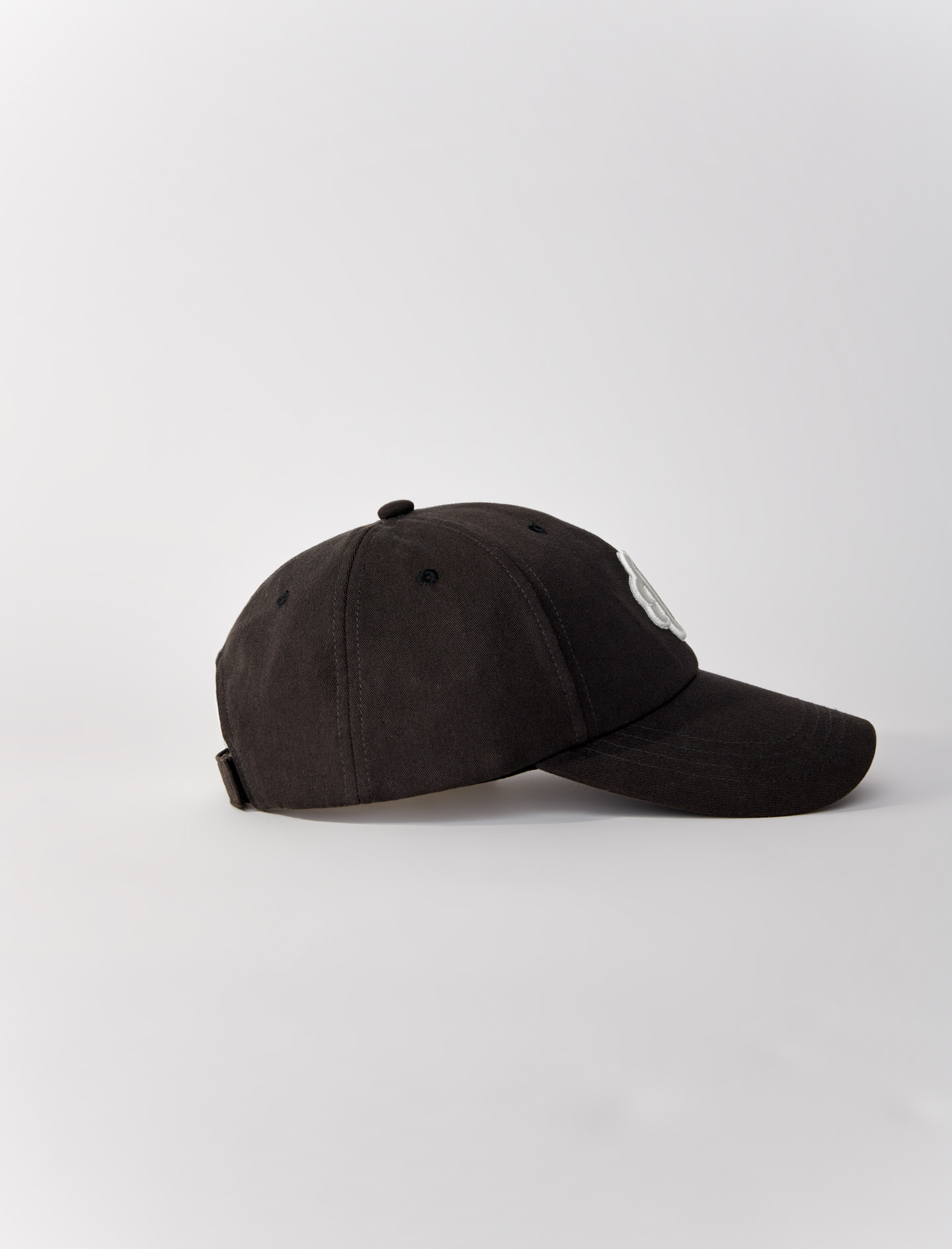 Cotton Cap with Clover Logo - Black