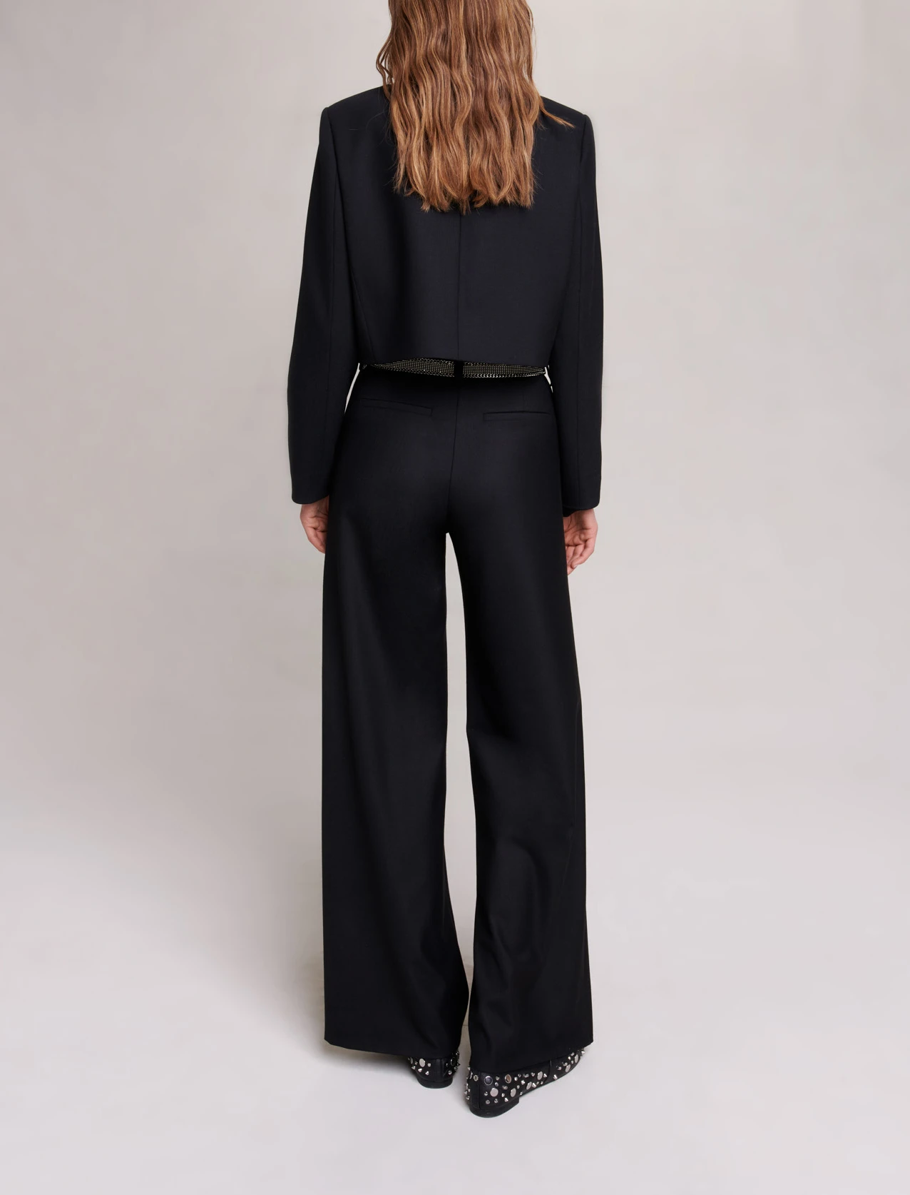 Short Straight Fit Jacket - Black