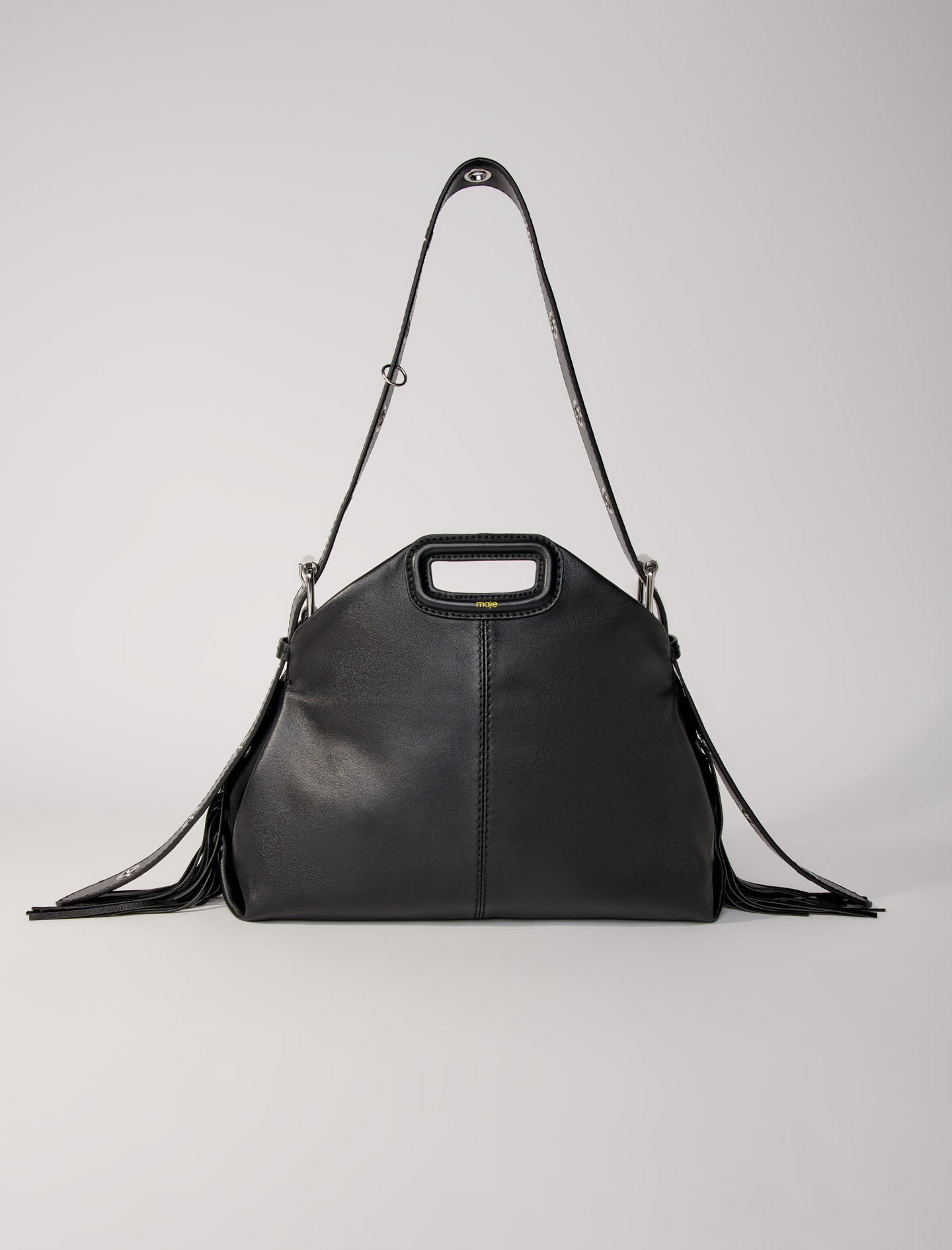 Smooth Leather Miss M Bag - Black