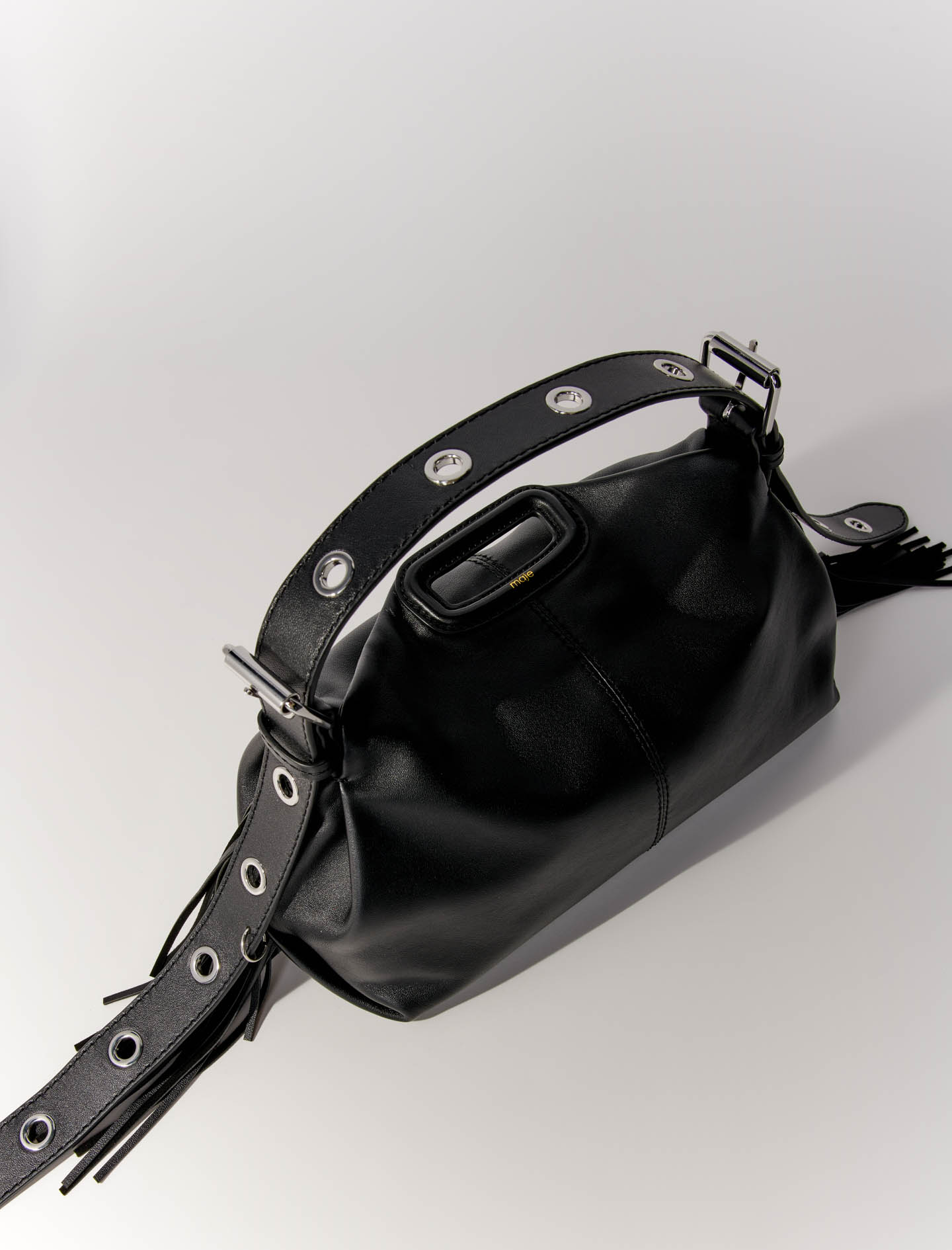 Smooth Leather Miss M Bag - Black