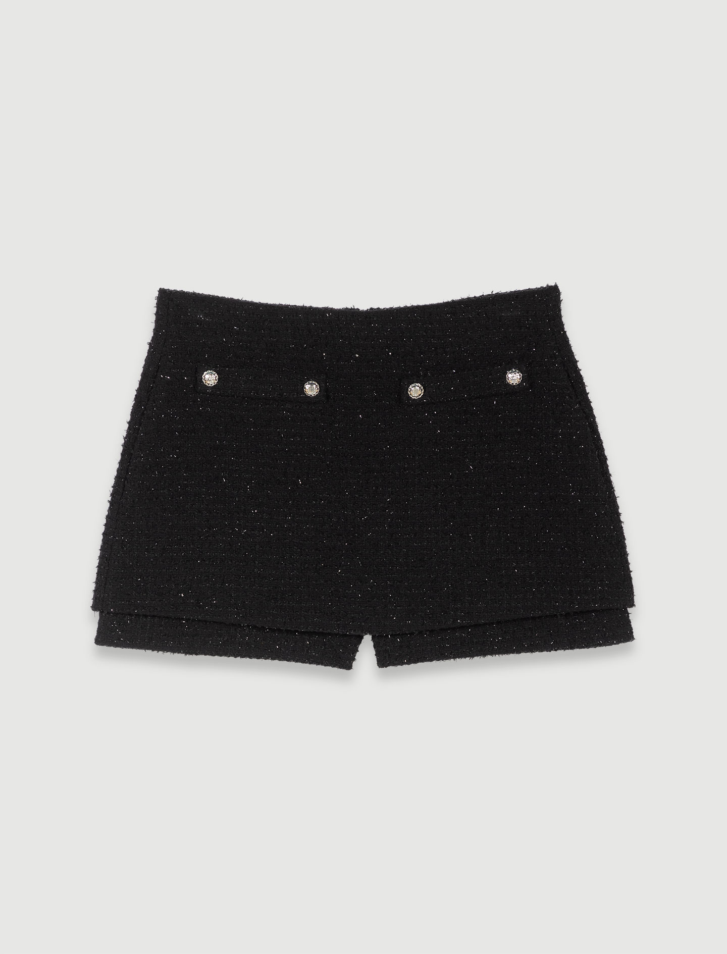 Tweed Shorts - Black