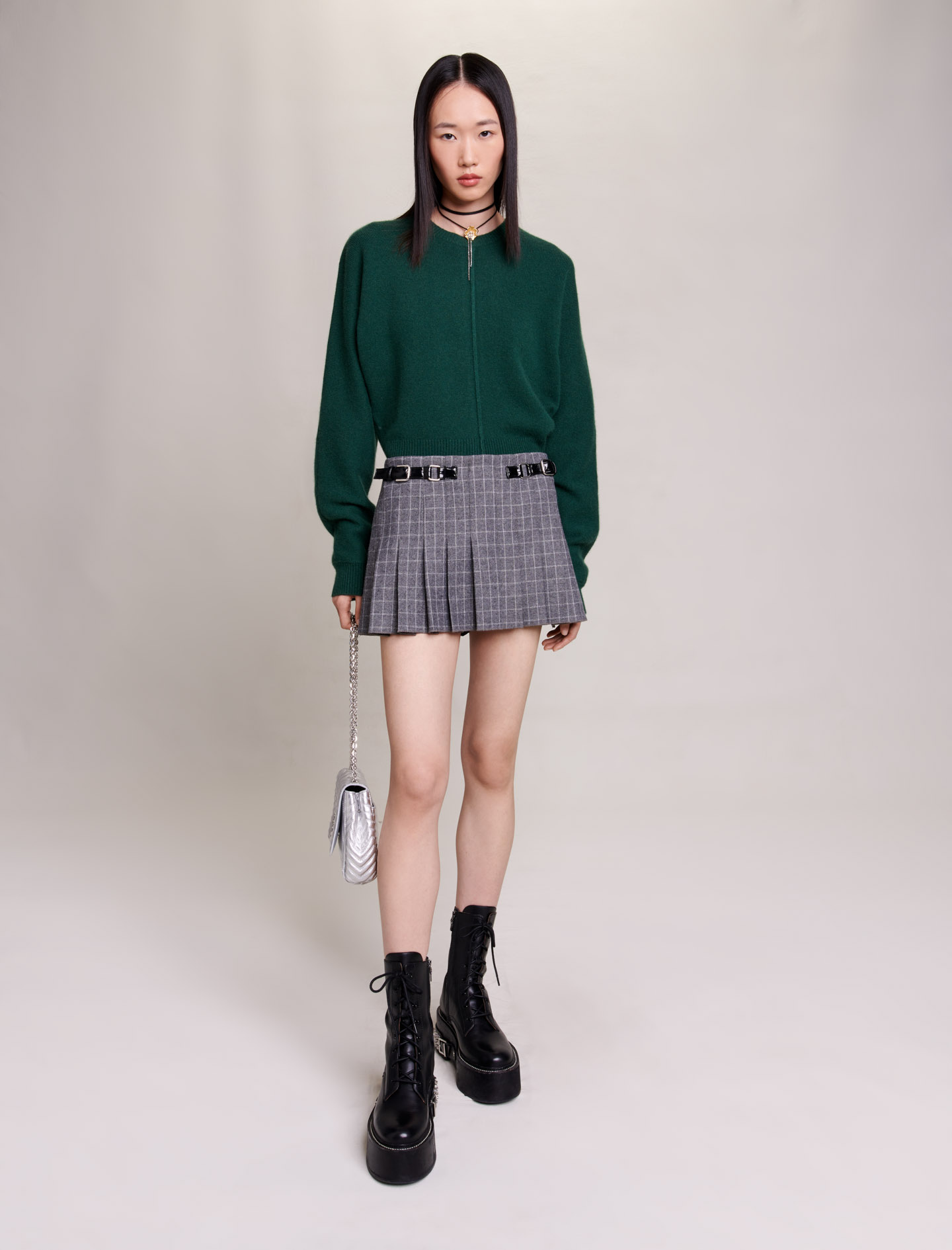 Short Pleated Skirt | Maje
