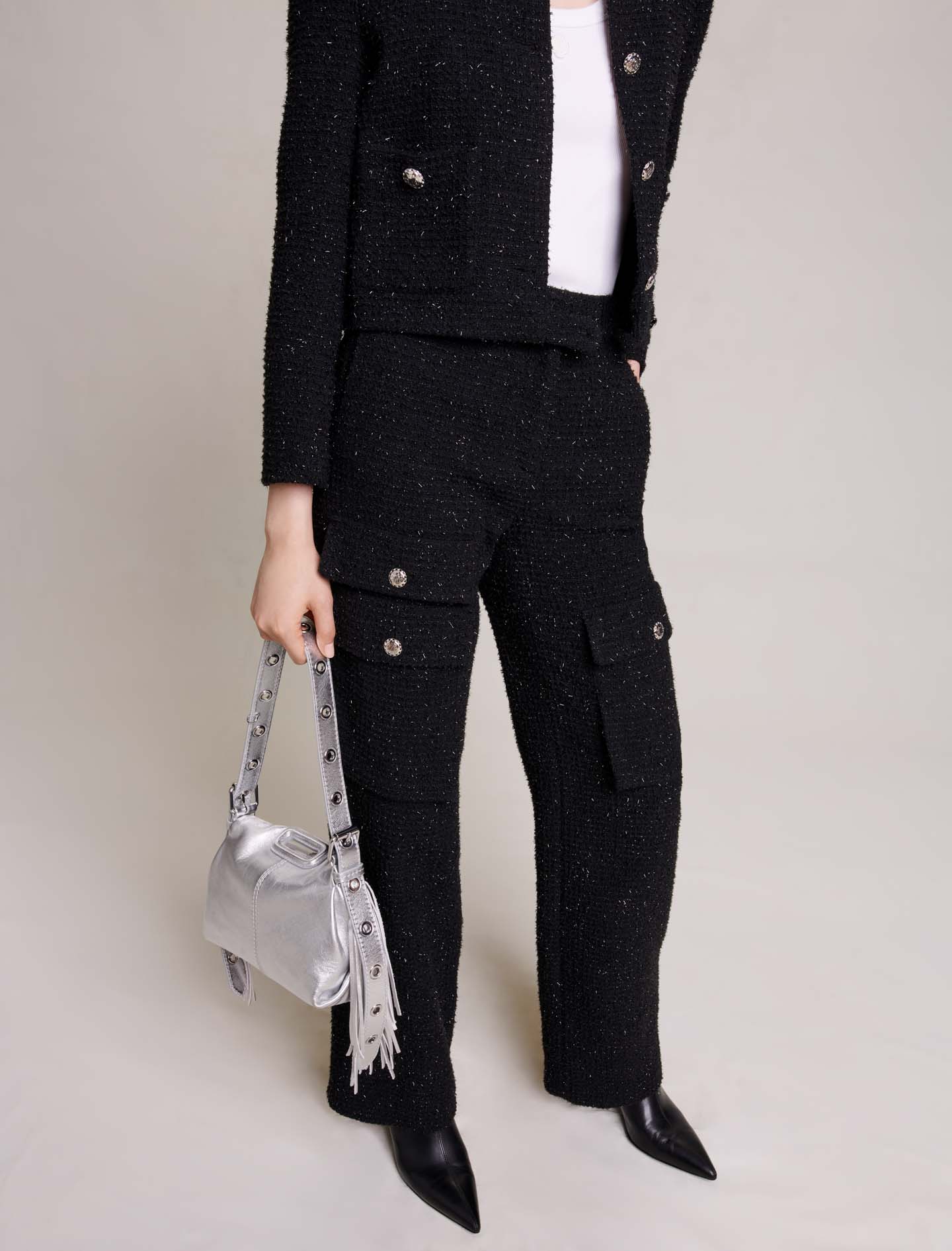 Tweed Trousers - Black