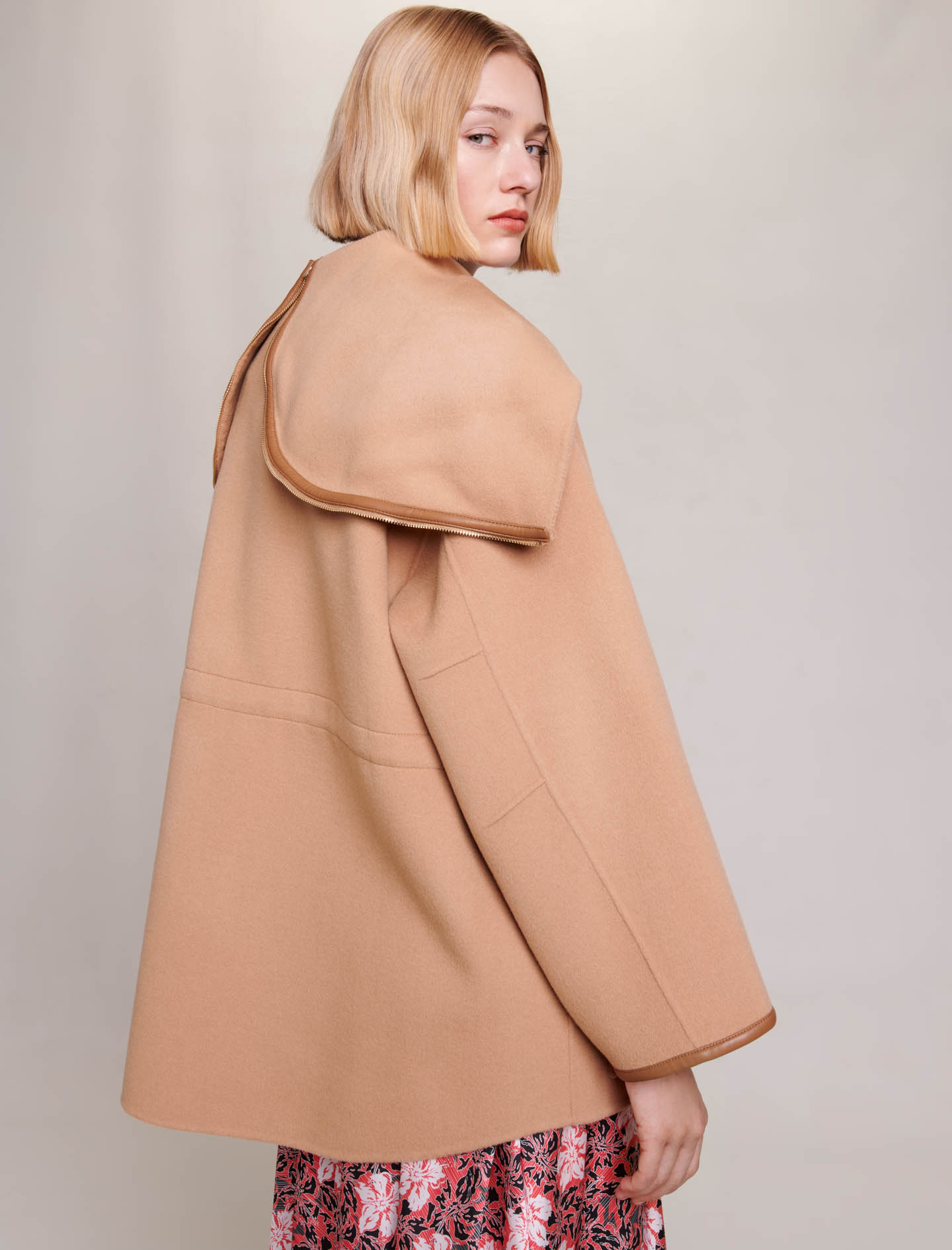 Hooded Coat - Camel