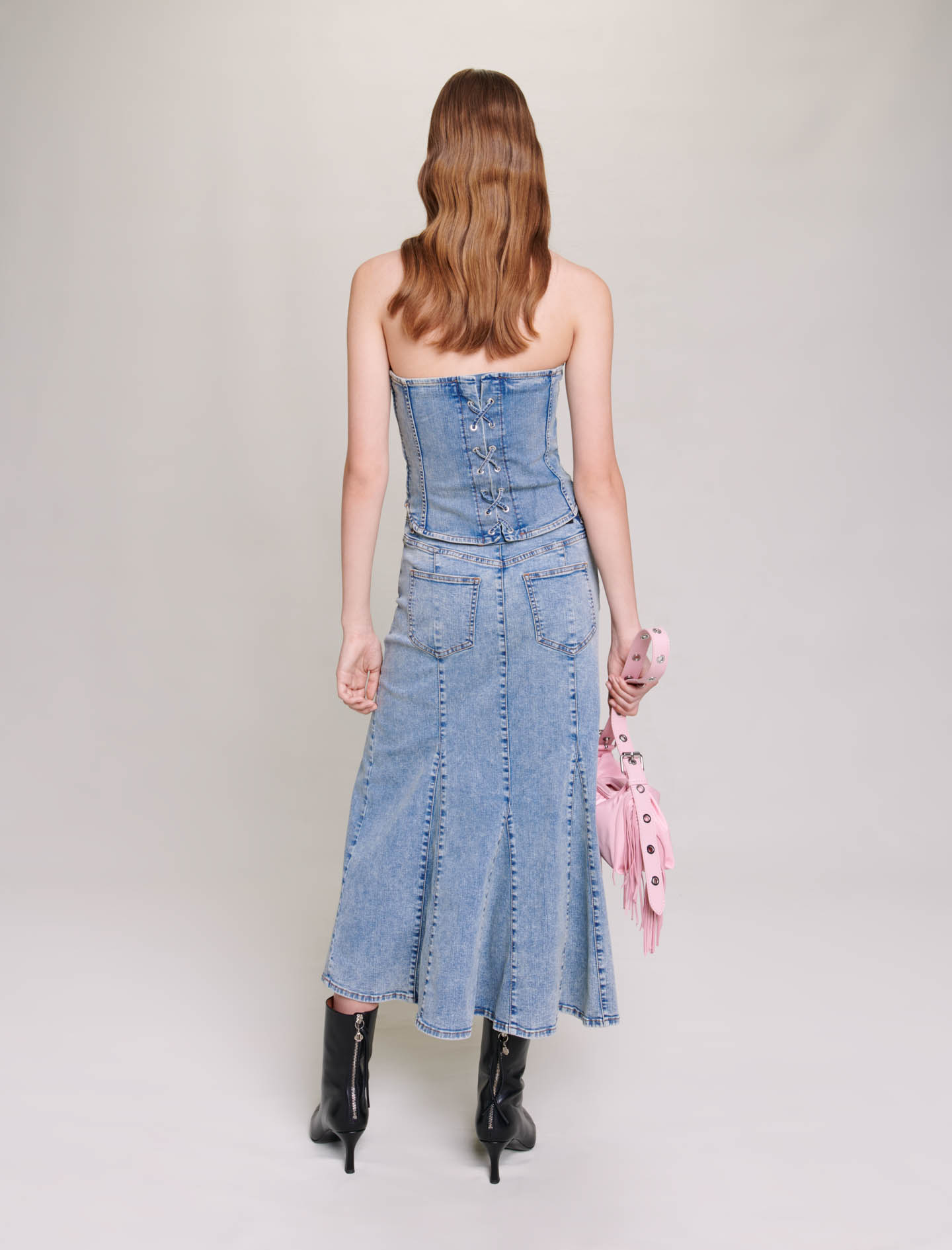 Denim Bustier - Blue