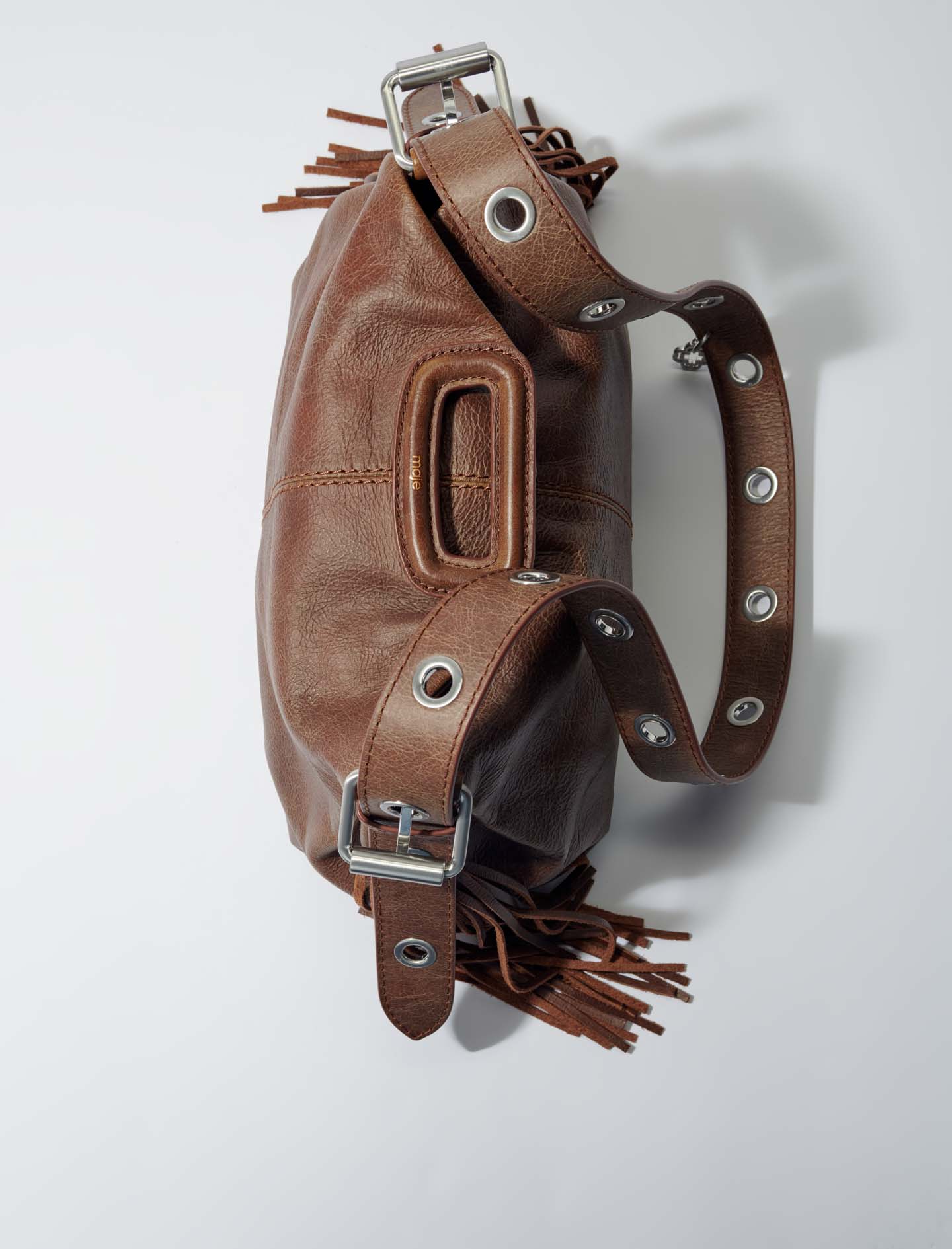 Miss M bag in vintage leather - Brown