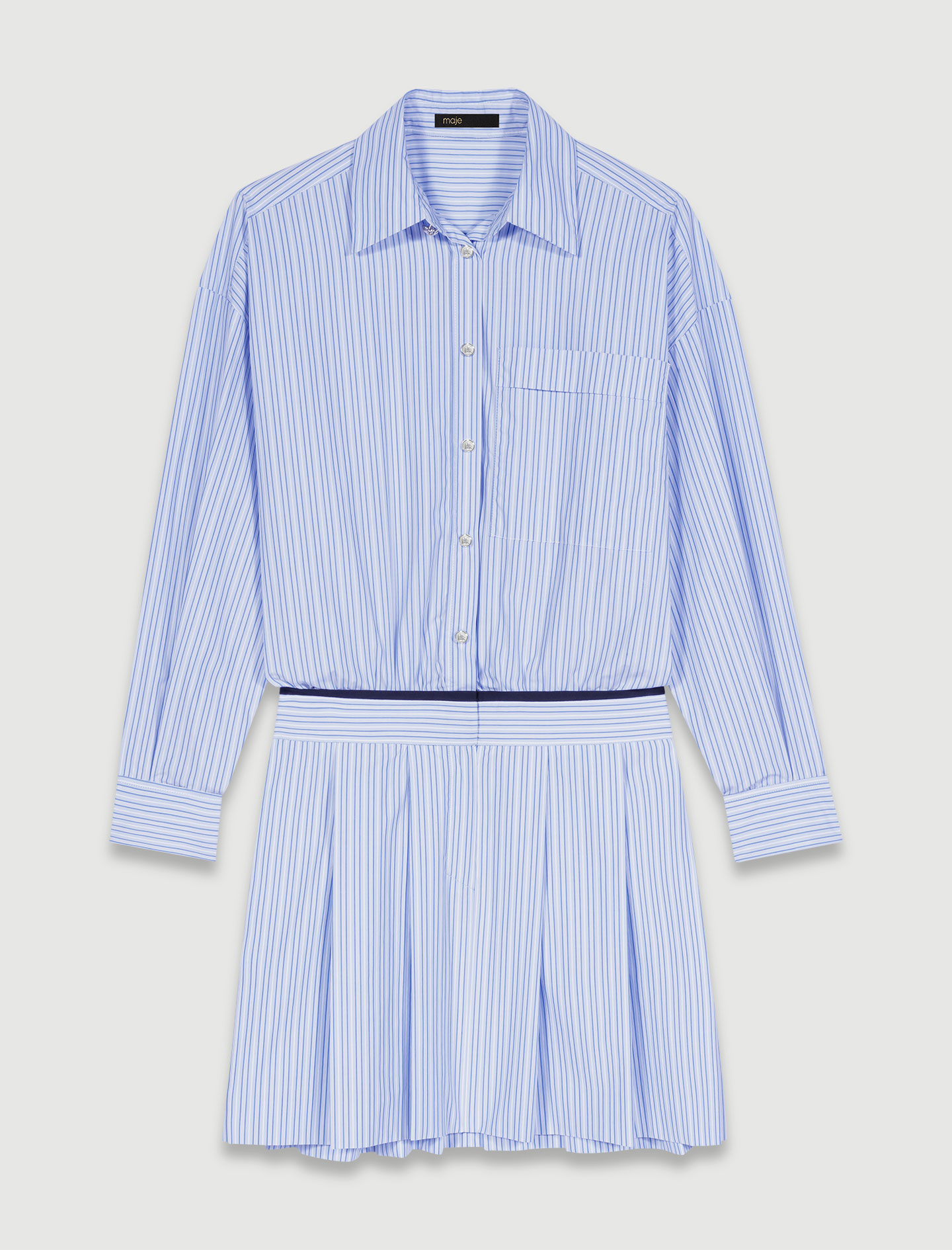Short shirt dress - Blue