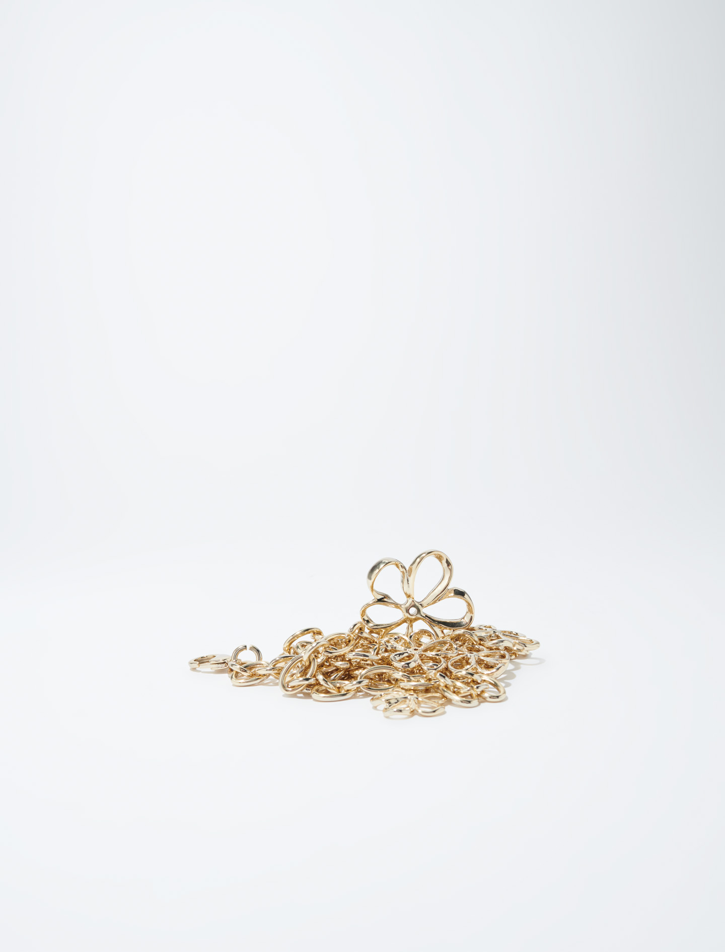 Chain belt with Flowers - Gold