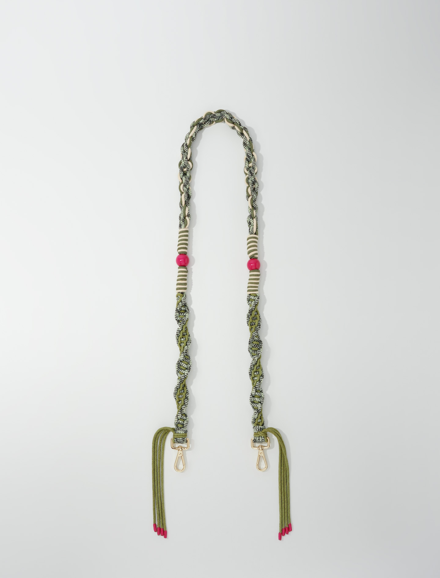 Braided shoulder strap - Khaki