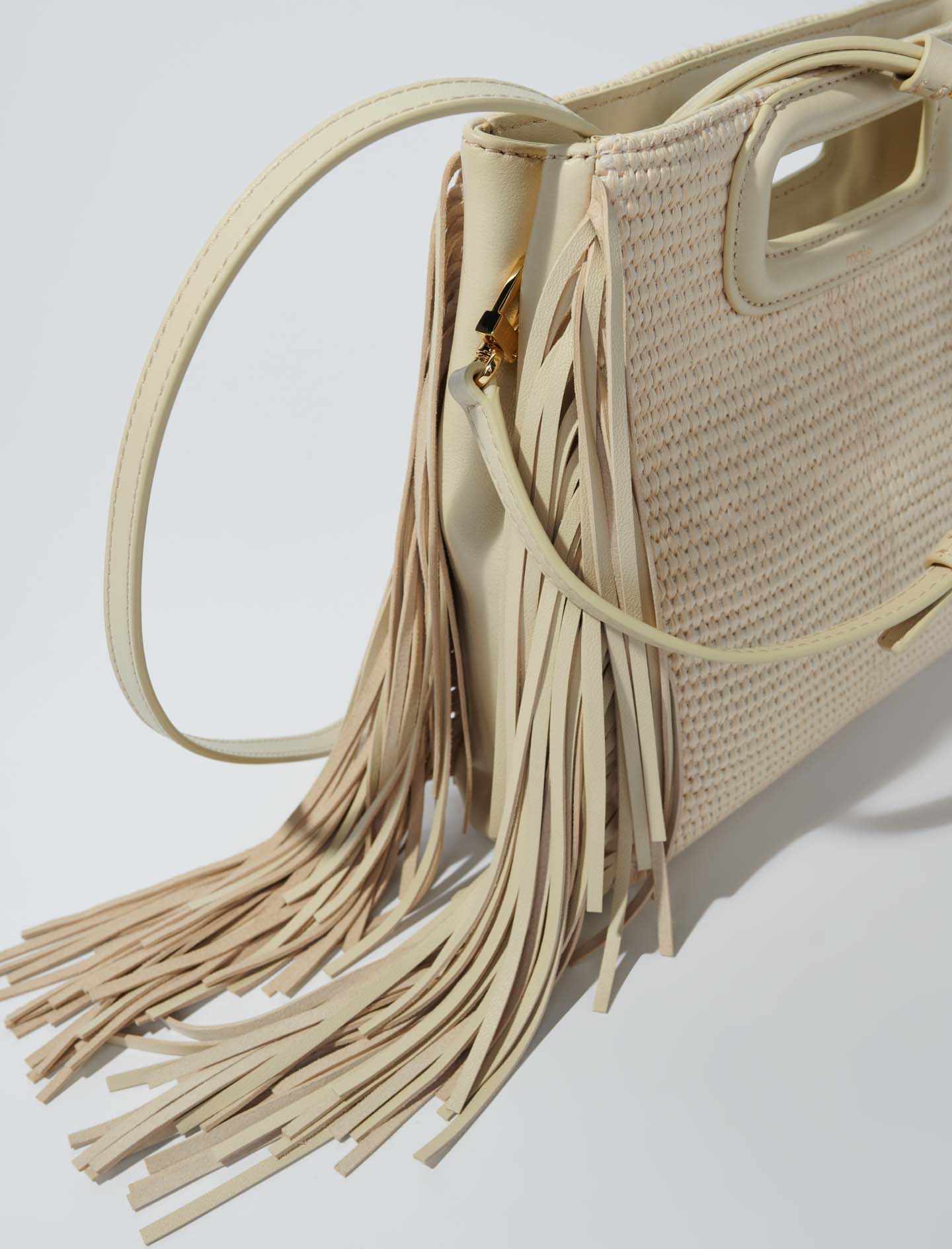 Rafia effect handbag - Beige