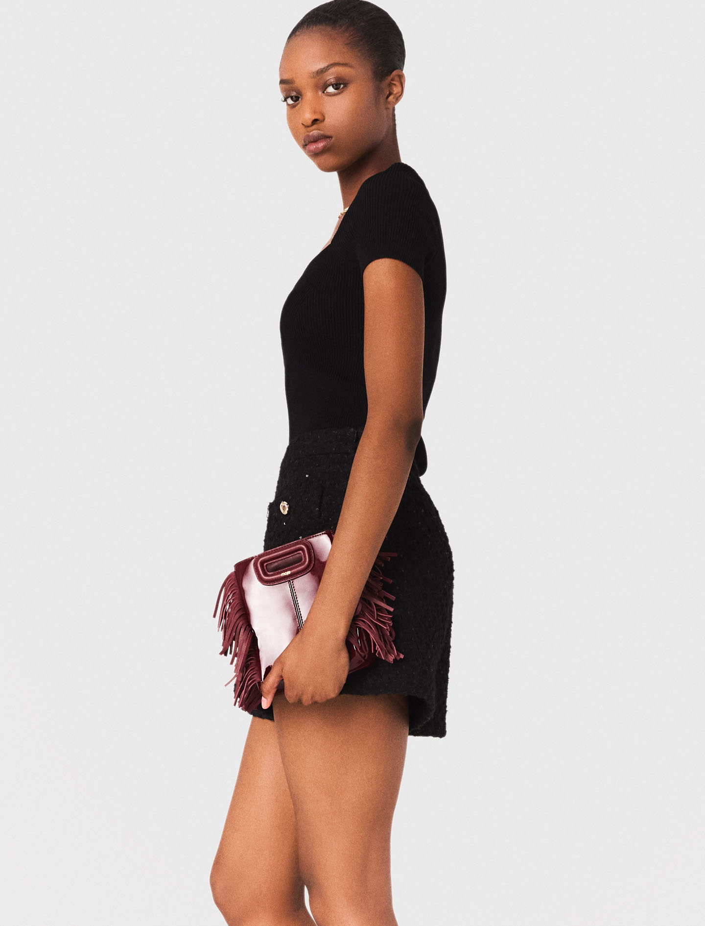 Rib knit top | Maje