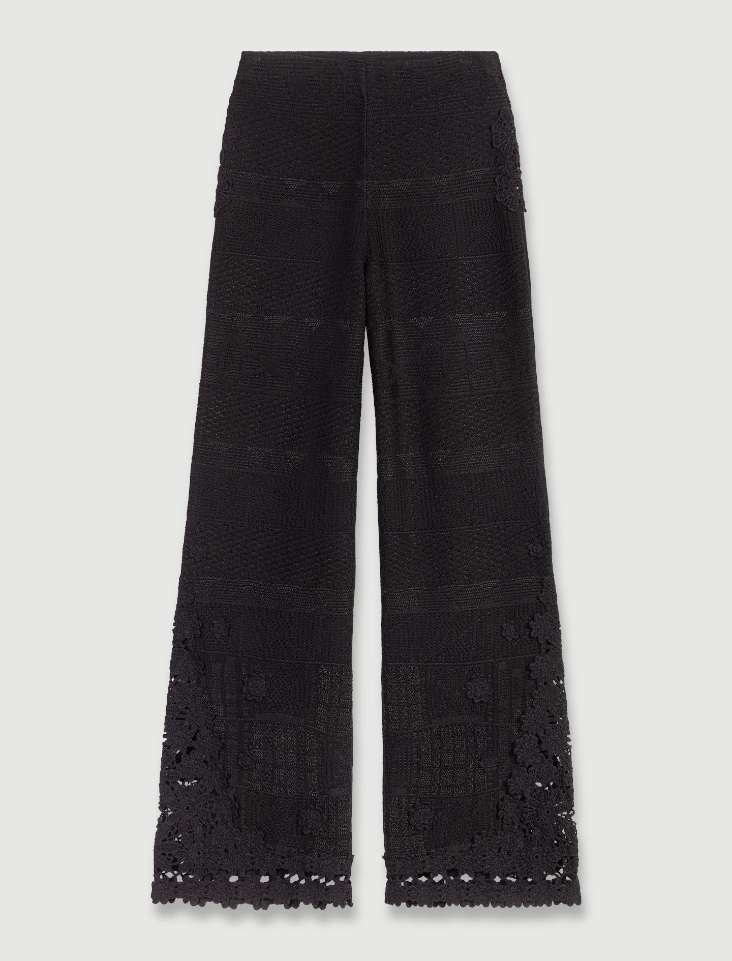 Crochet trousers - Black
