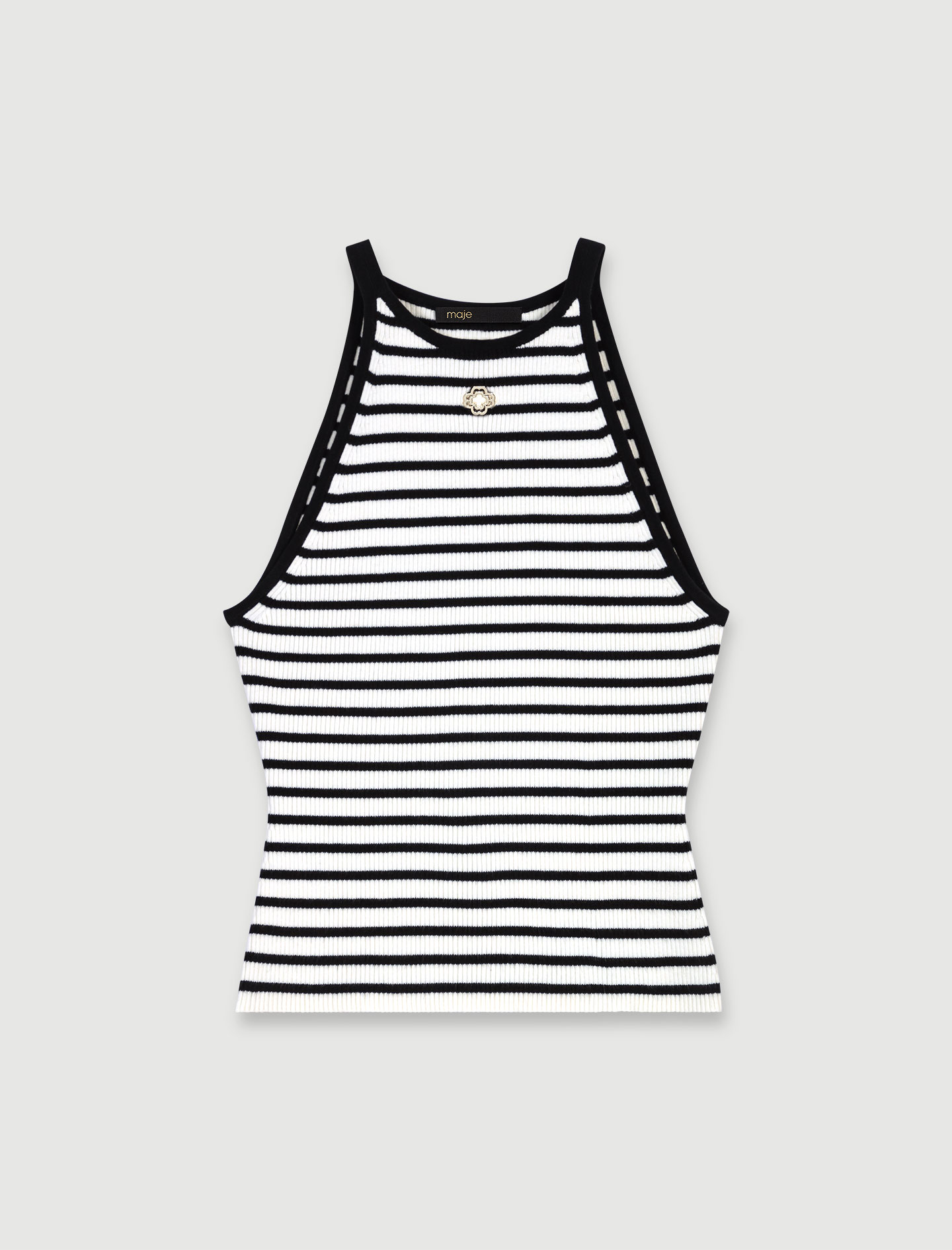 Striped top  - Black / White